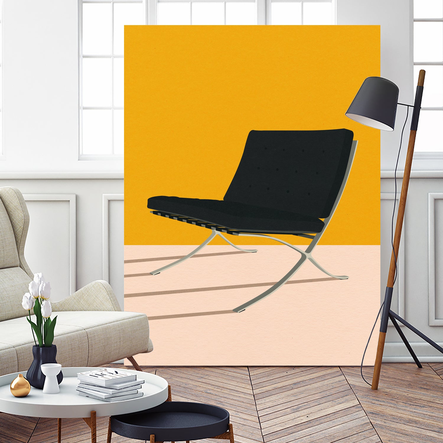 Barcelona Chair By Mies Van Der Rohe by Rosi on GIANT ART - figurative spain