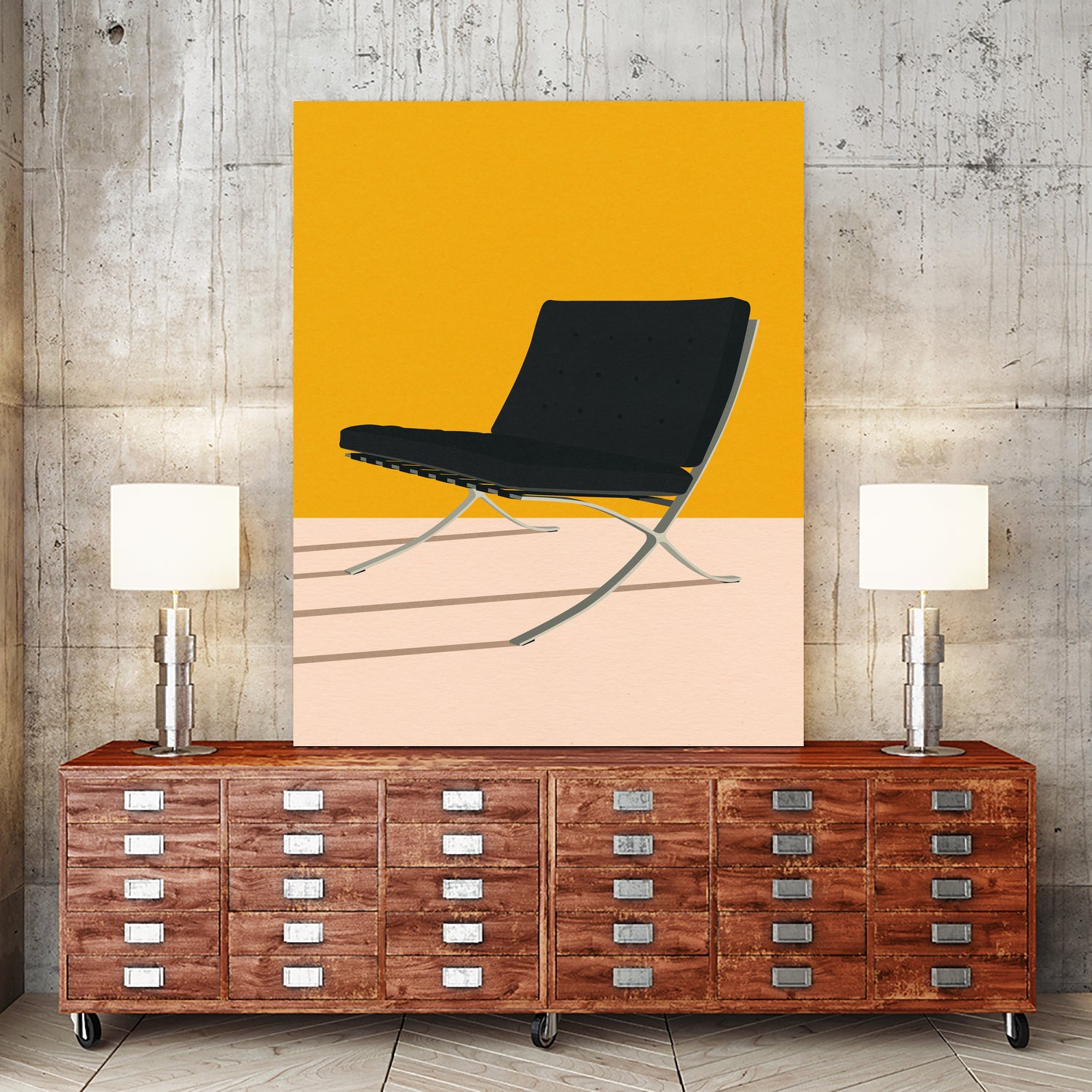 Barcelona Chair By Mies Van Der Rohe by Rosi on GIANT ART - figurative spain