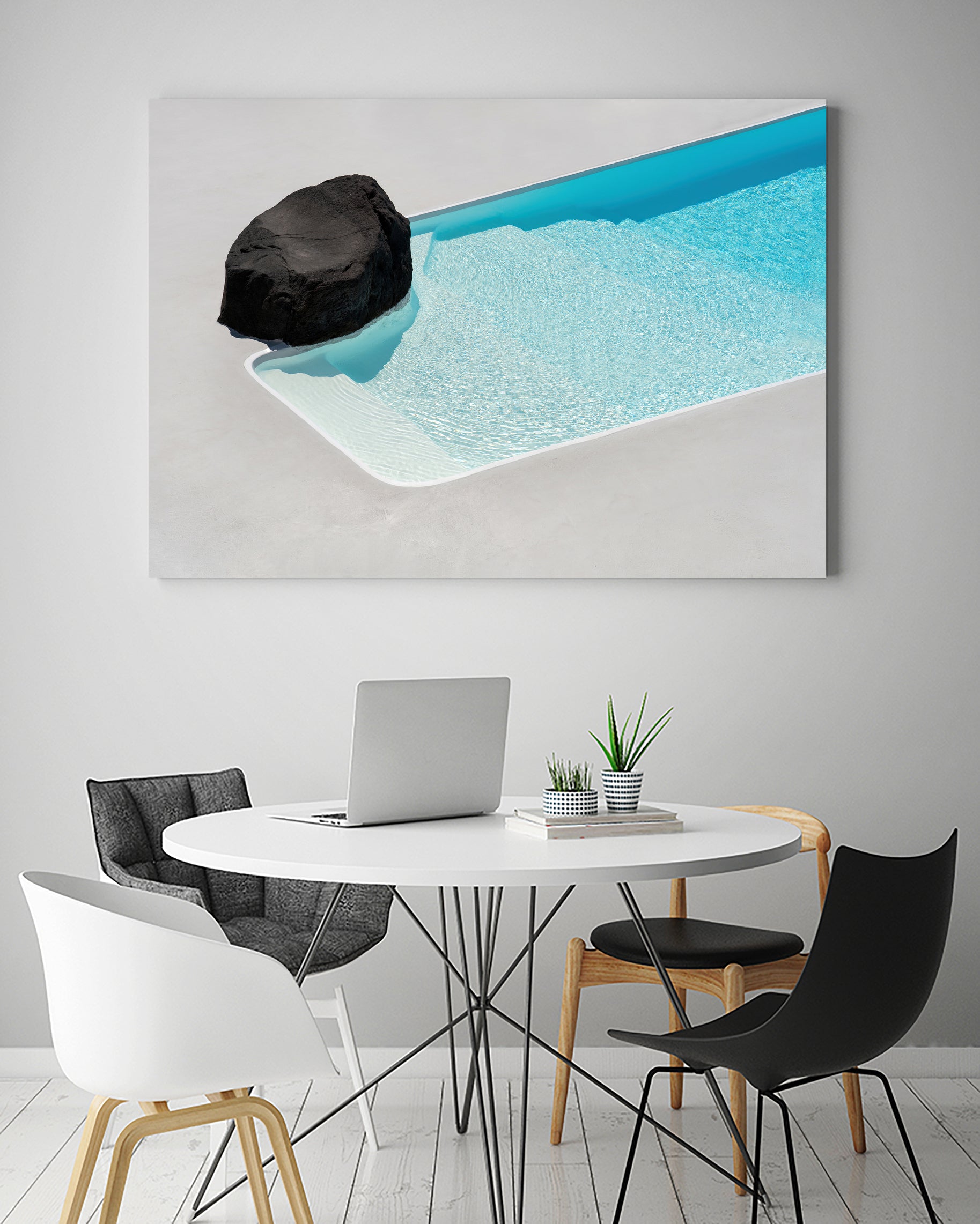 The Pool by Minorstep on GIANT ART - bleu photography greek