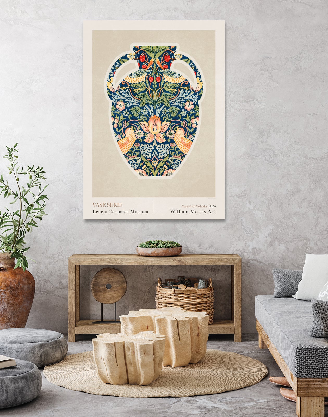 Wm Greek 06ratio 4x5 Print By Bohonewart by Emel Tunaboylu on GIANT ART - pattern flowers and plants pattern