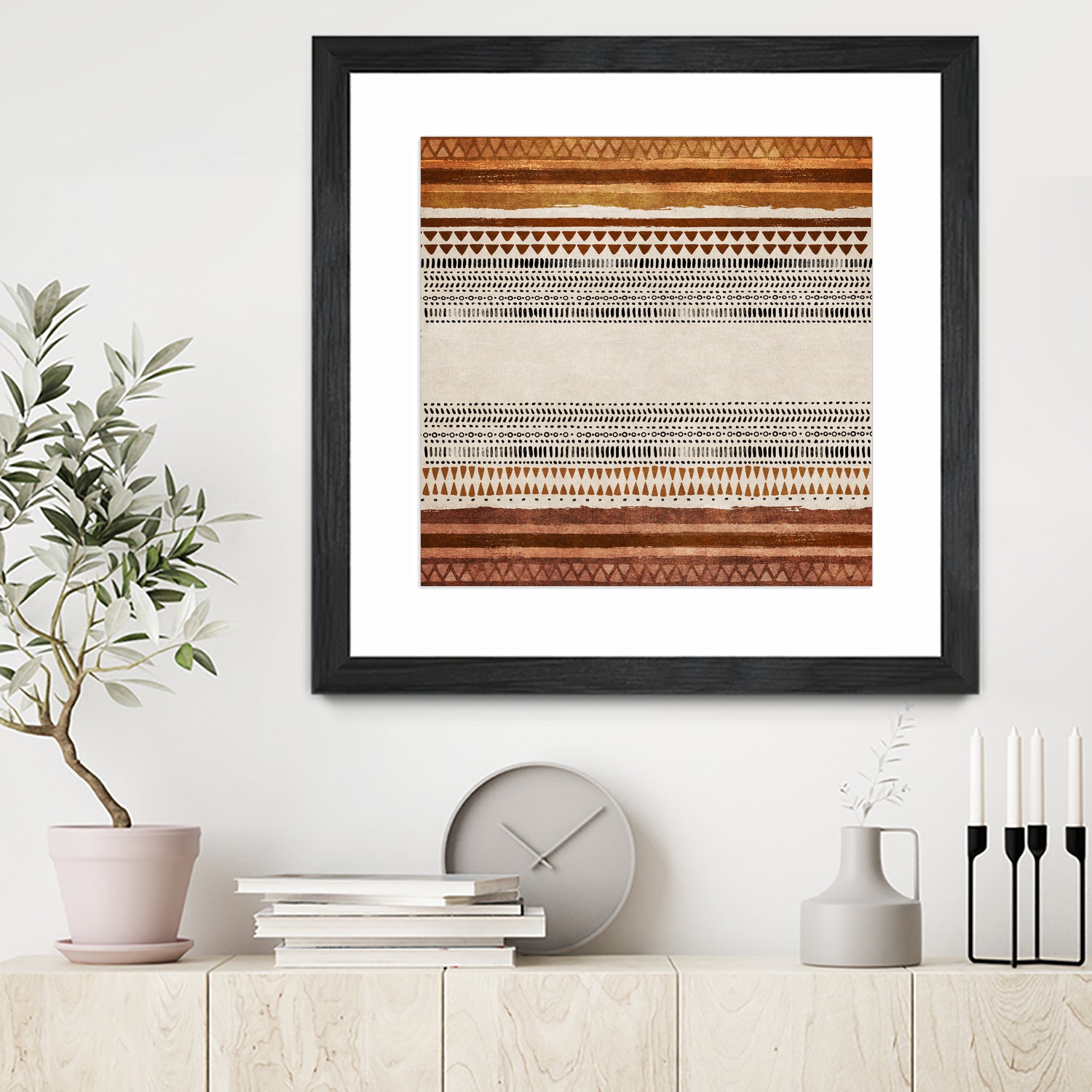 Tribal Rhythm by Emel Tunaboylu on GIANT ART - abstract tribal-wall-art