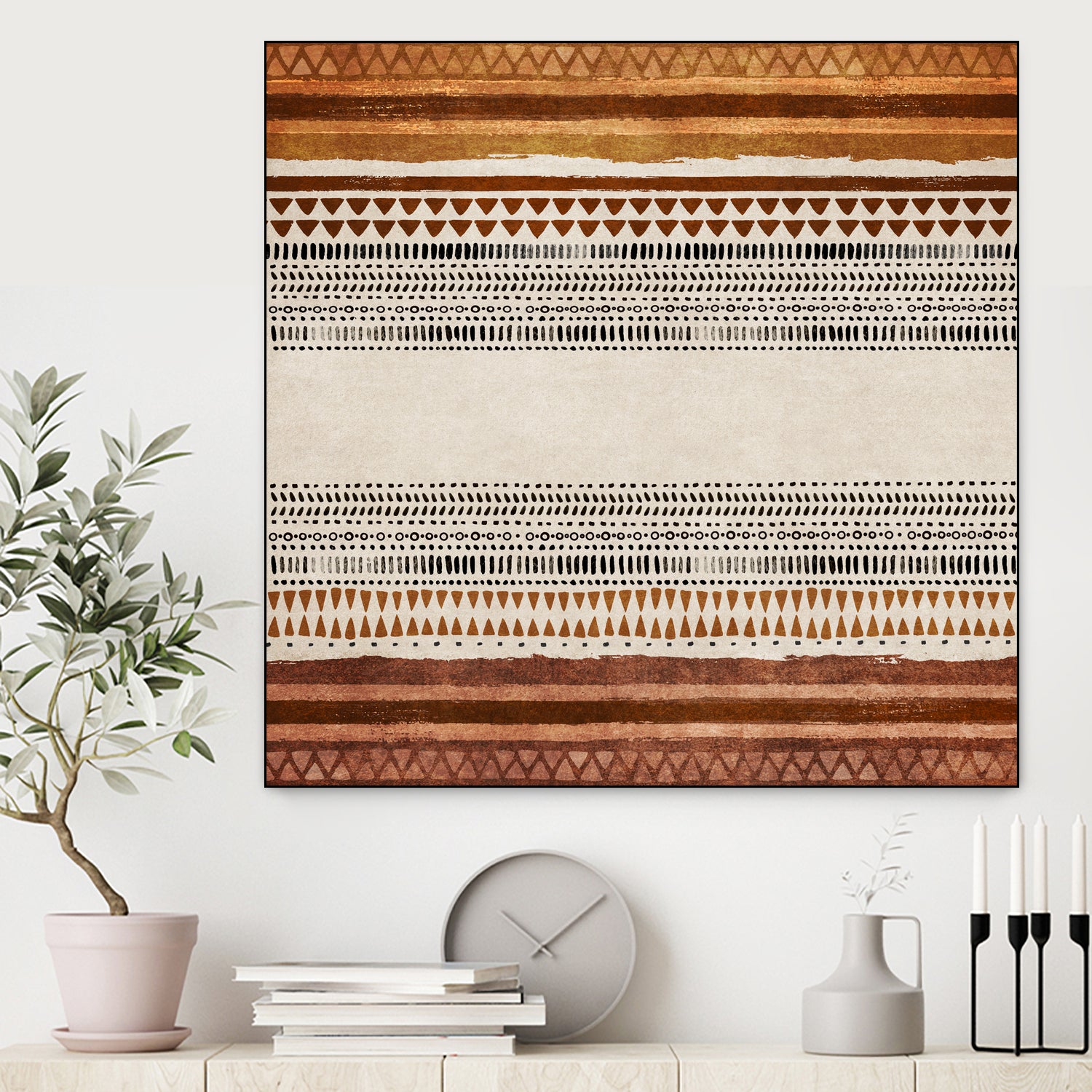 Tribal Rhythm by Emel Tunaboylu on GIANT ART - abstract tribal-wall-art