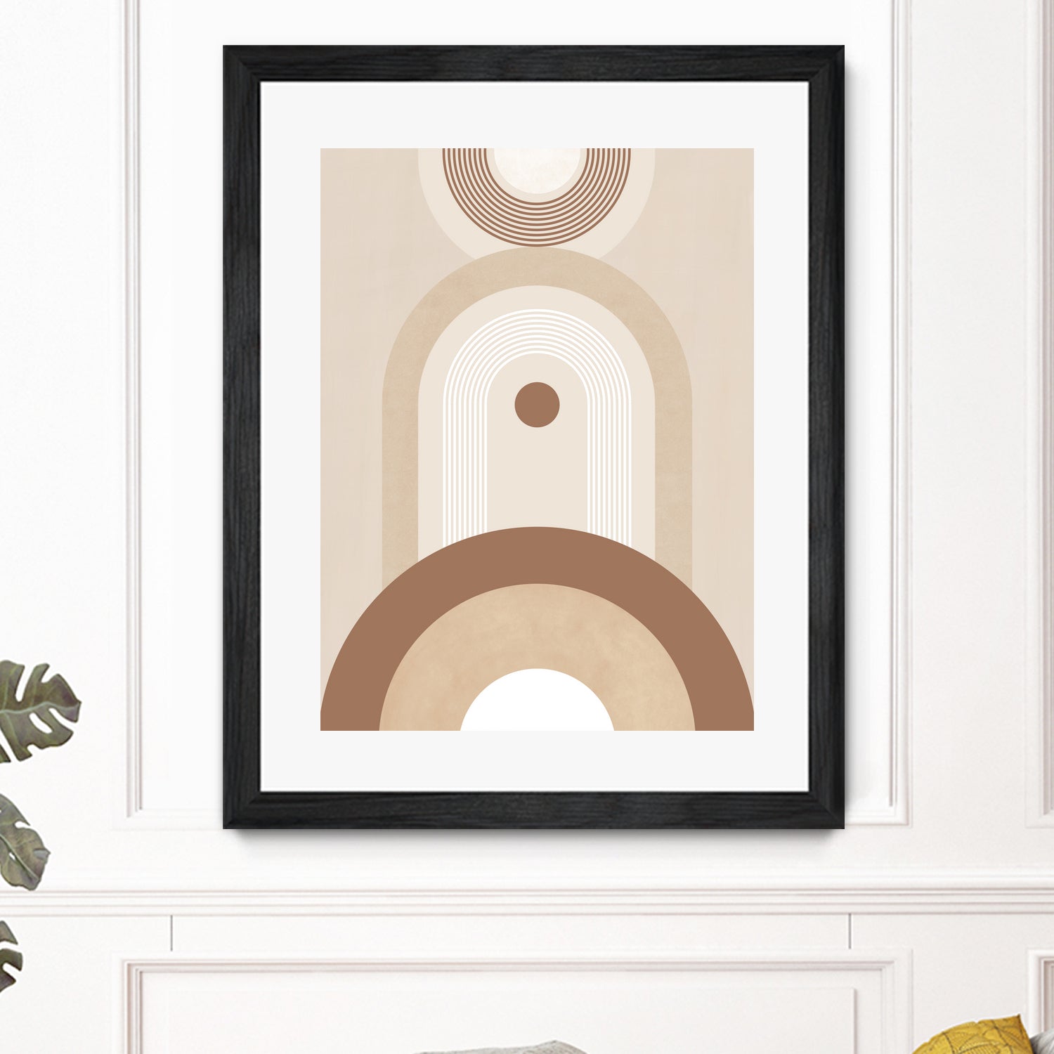 Beige Mid Century Poster by Elena Ristova on GIANT ART - abstract abstract