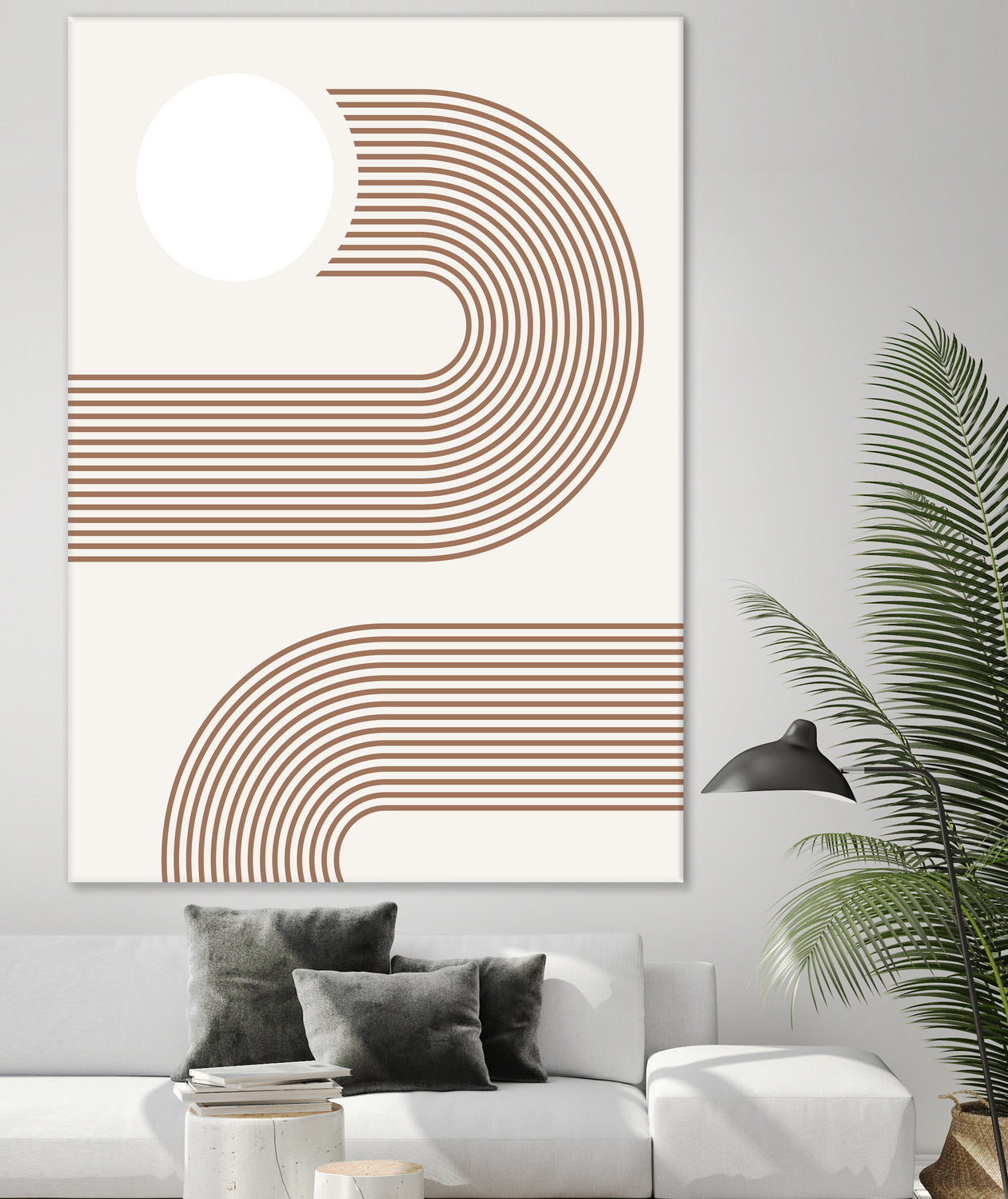 Beige Arc Poster by Elena Ristova on GIANT ART - abstract abstract