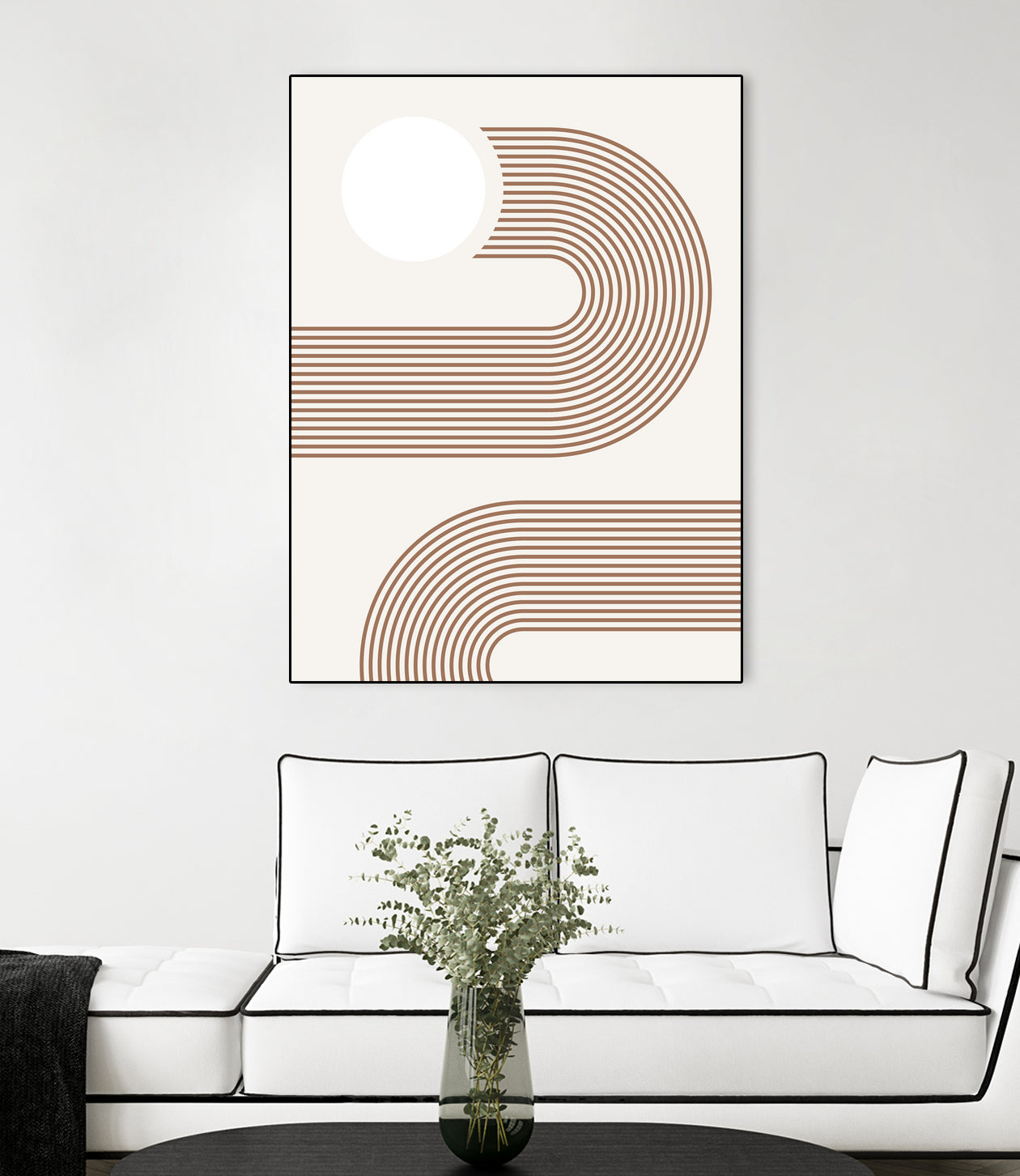 Beige Arc Poster by Elena Ristova on GIANT ART - abstract abstract