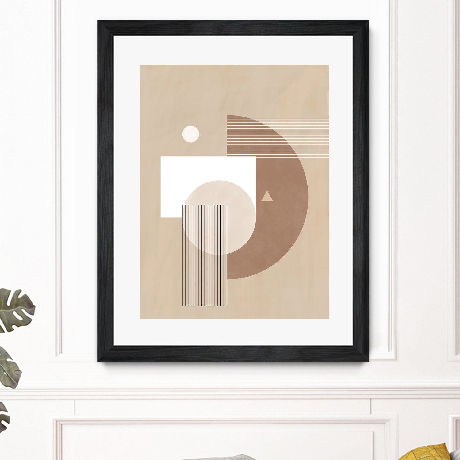 Neutral Semicircles Poster by Elena Ristova on GIANT ART - abstract abstract
