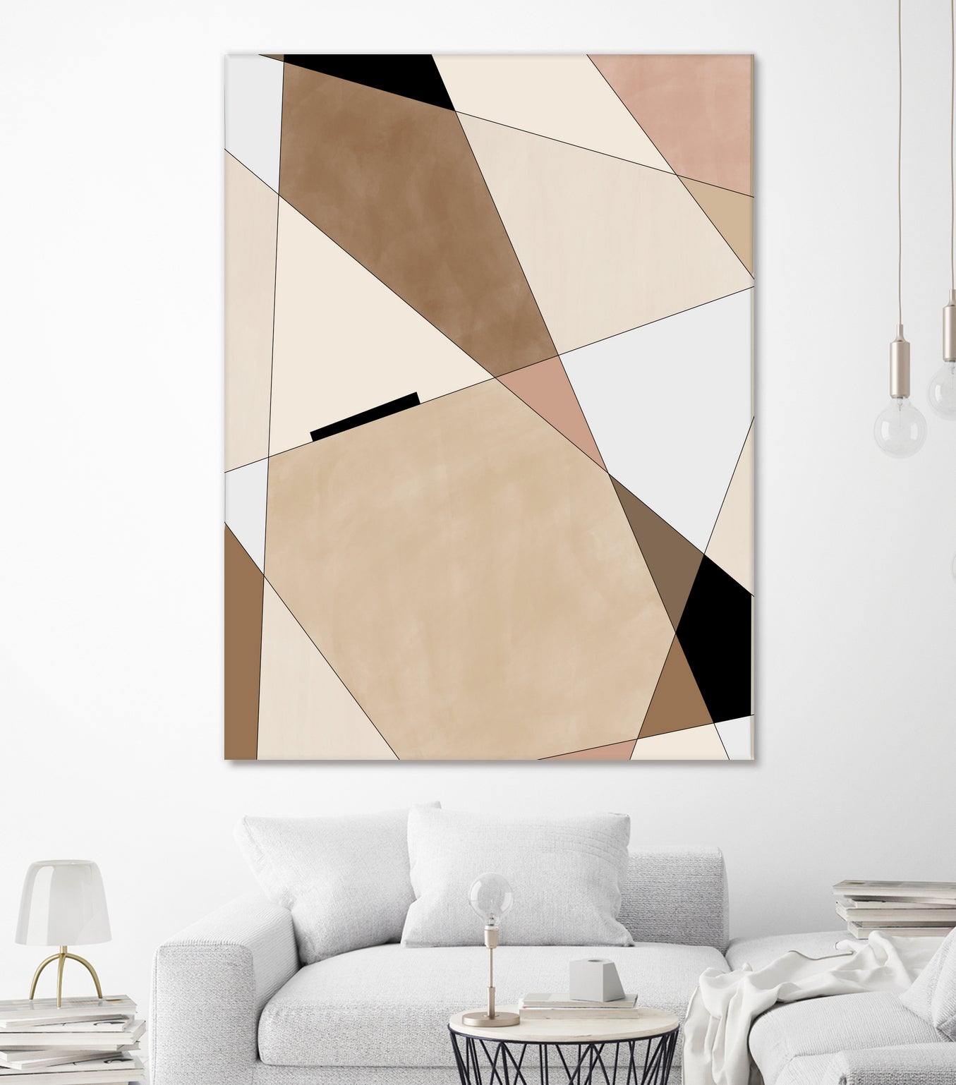 Geometric Beige art No.1 by Elena on GIANT ART - illustration beige