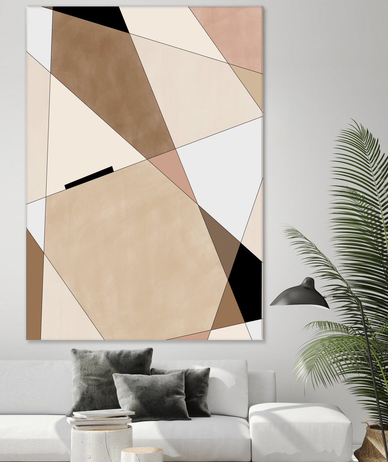 Geometric Beige art No.1 by Elena on GIANT ART - illustration beige