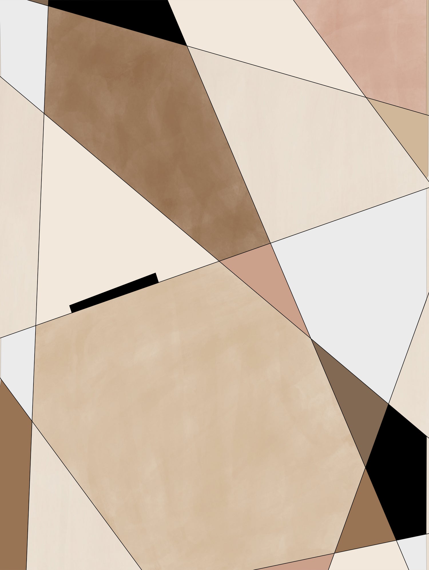 Geometric Beige art No.1 by Elena on GIANT ART - illustration beige