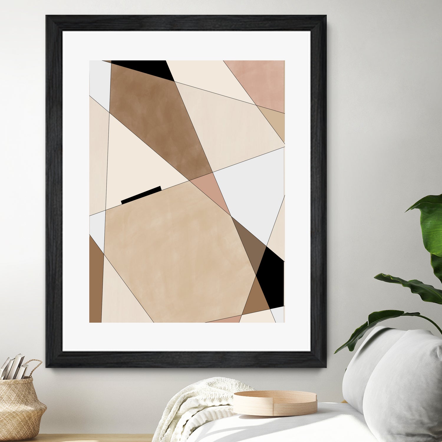 Geometric Beige art No.1 by Elena on GIANT ART - illustration beige