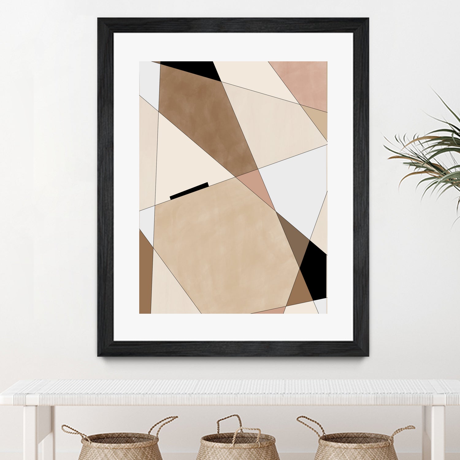 Geometric Beige art No.1 by Elena on GIANT ART - illustration beige
