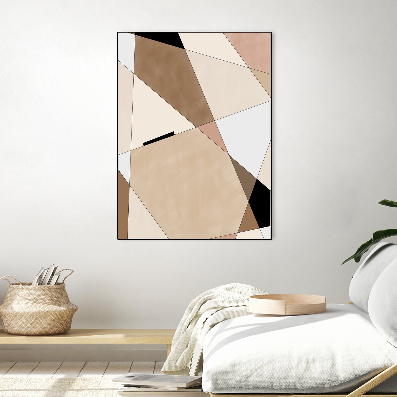 Geometric Beige art No.1 by Elena on GIANT ART - illustration beige