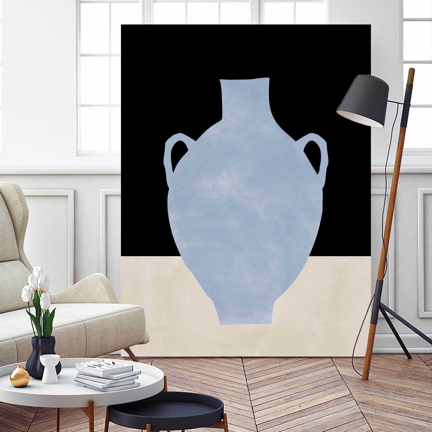 3x4 Aspectratio Indigo34 by Elena on GIANT ART - illustration vase