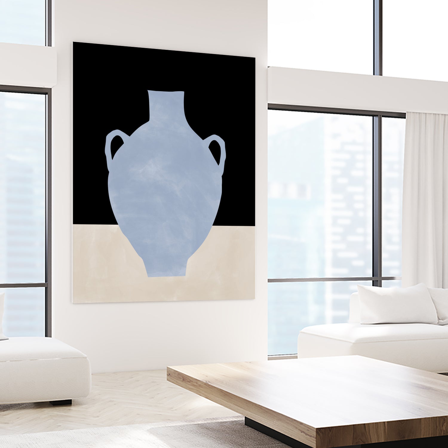 3x4 Aspectratio Indigo34 by Elena on GIANT ART - illustration vase