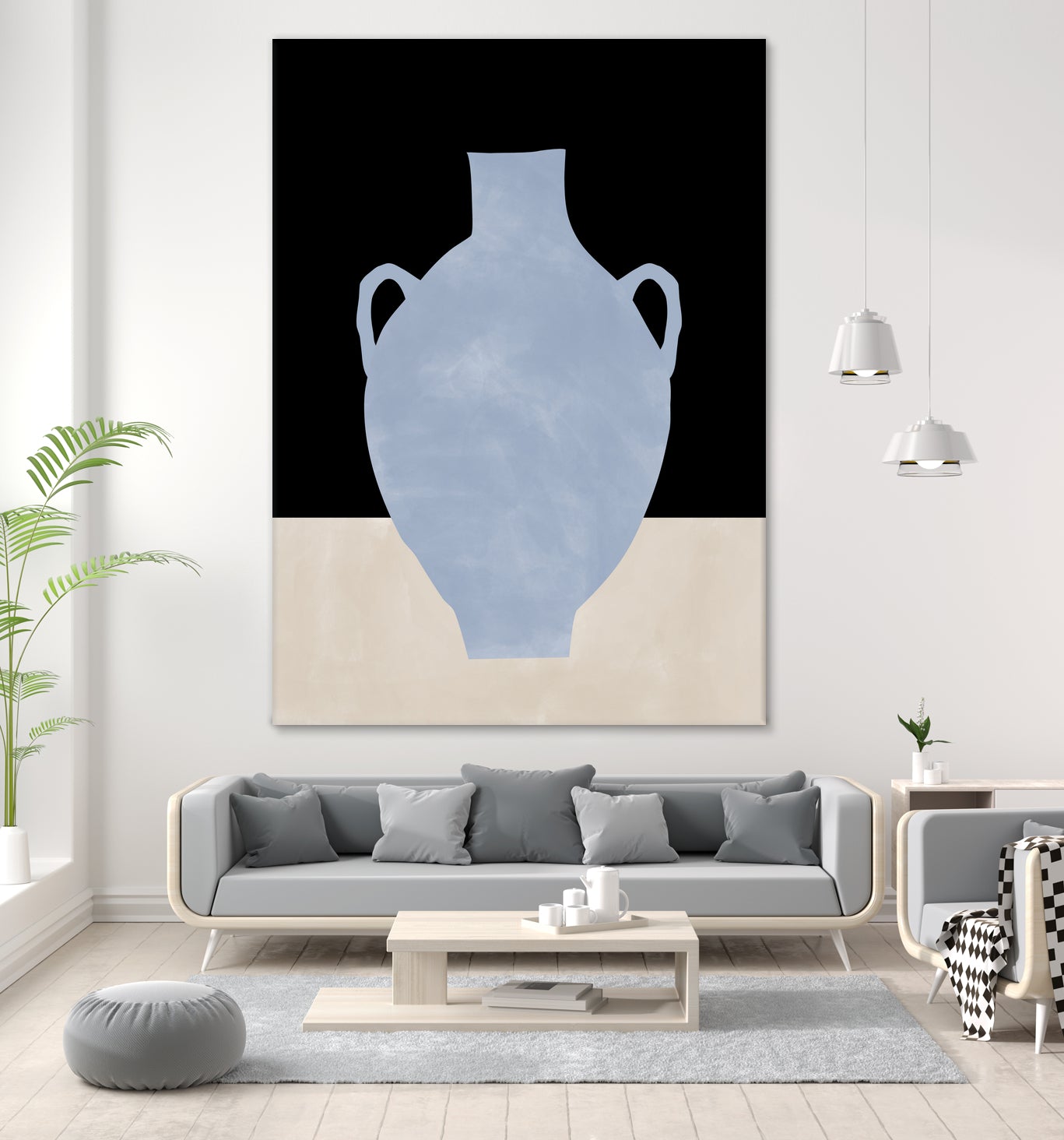3x4 Aspectratio Indigo34 by Elena on GIANT ART - illustration vase