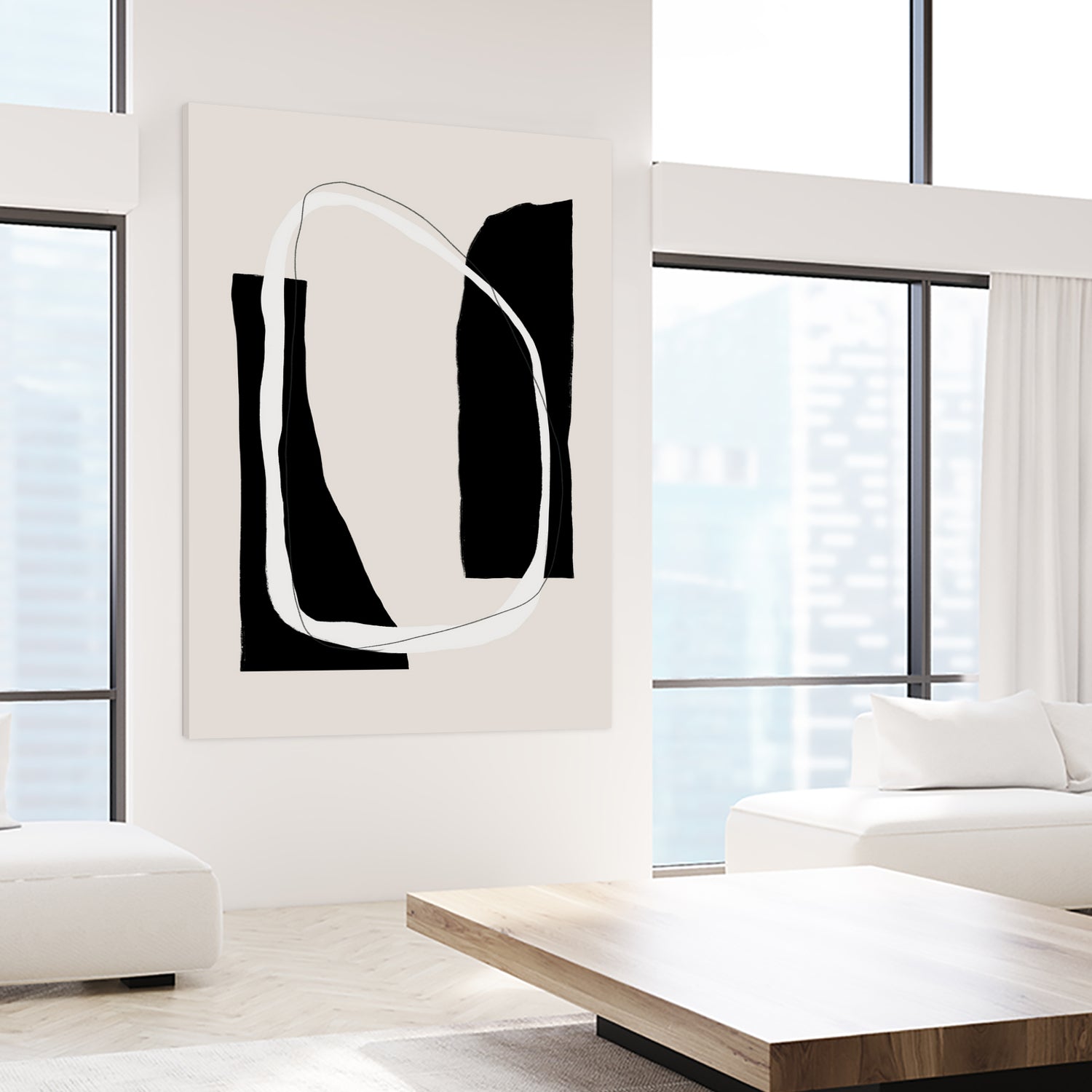 Monochrome Geometric Shapes by uplusmestudio on GIANT ART - minimalist art abstract minimalist art