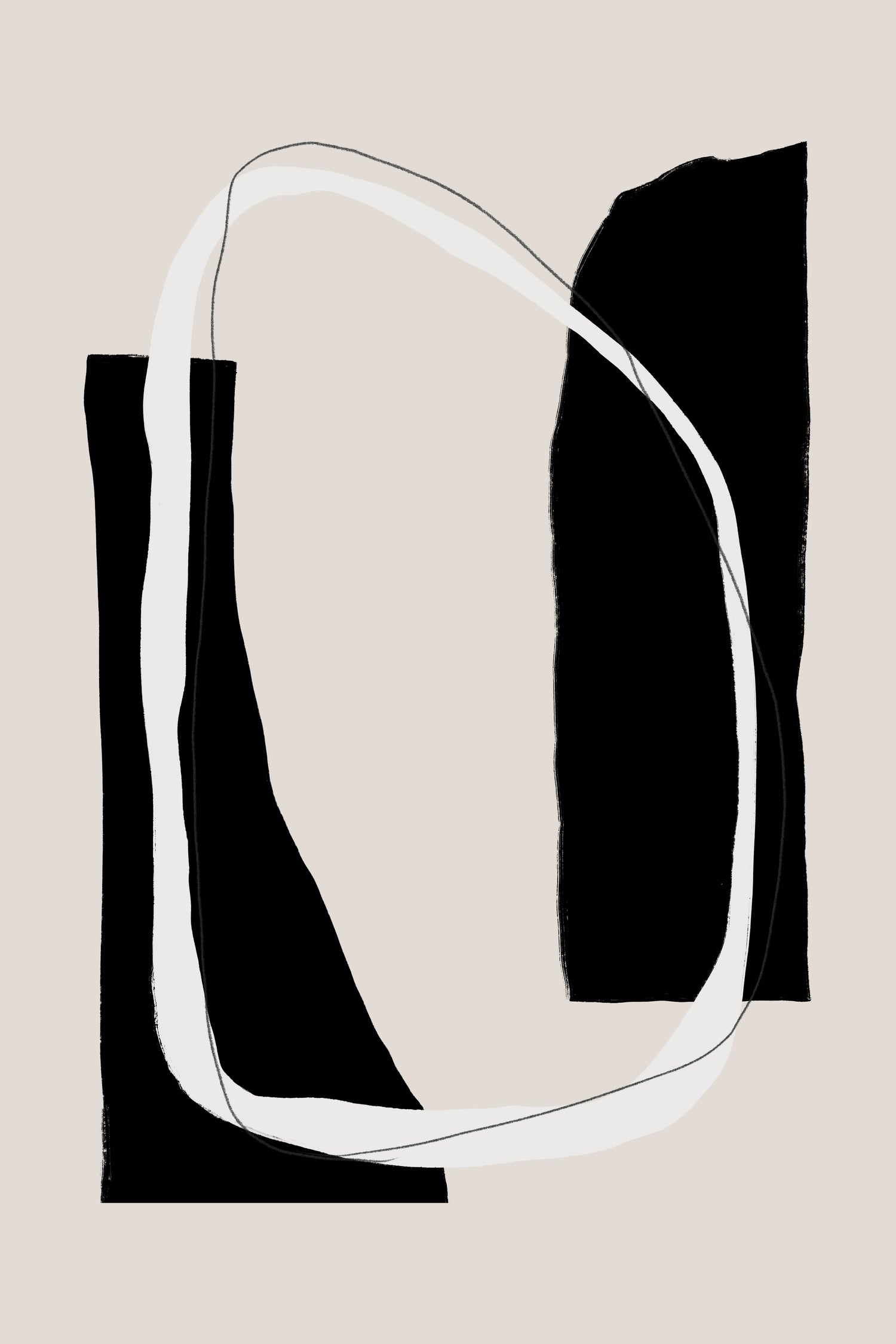 Monochrome Geometric Shapes by uplusmestudio on GIANT ART - minimalist art abstract minimalist art