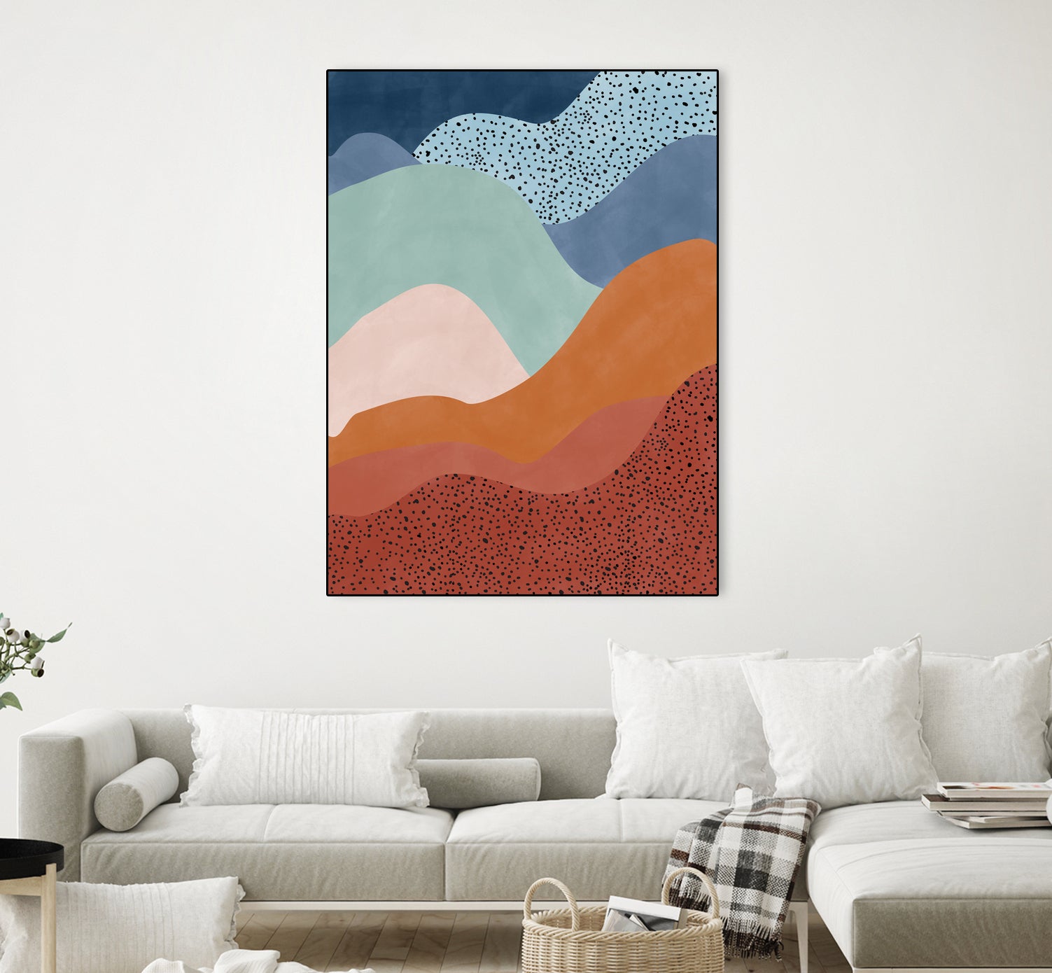 Colorful Wave Scape by Elena Ristova on GIANT ART - abstract abstract