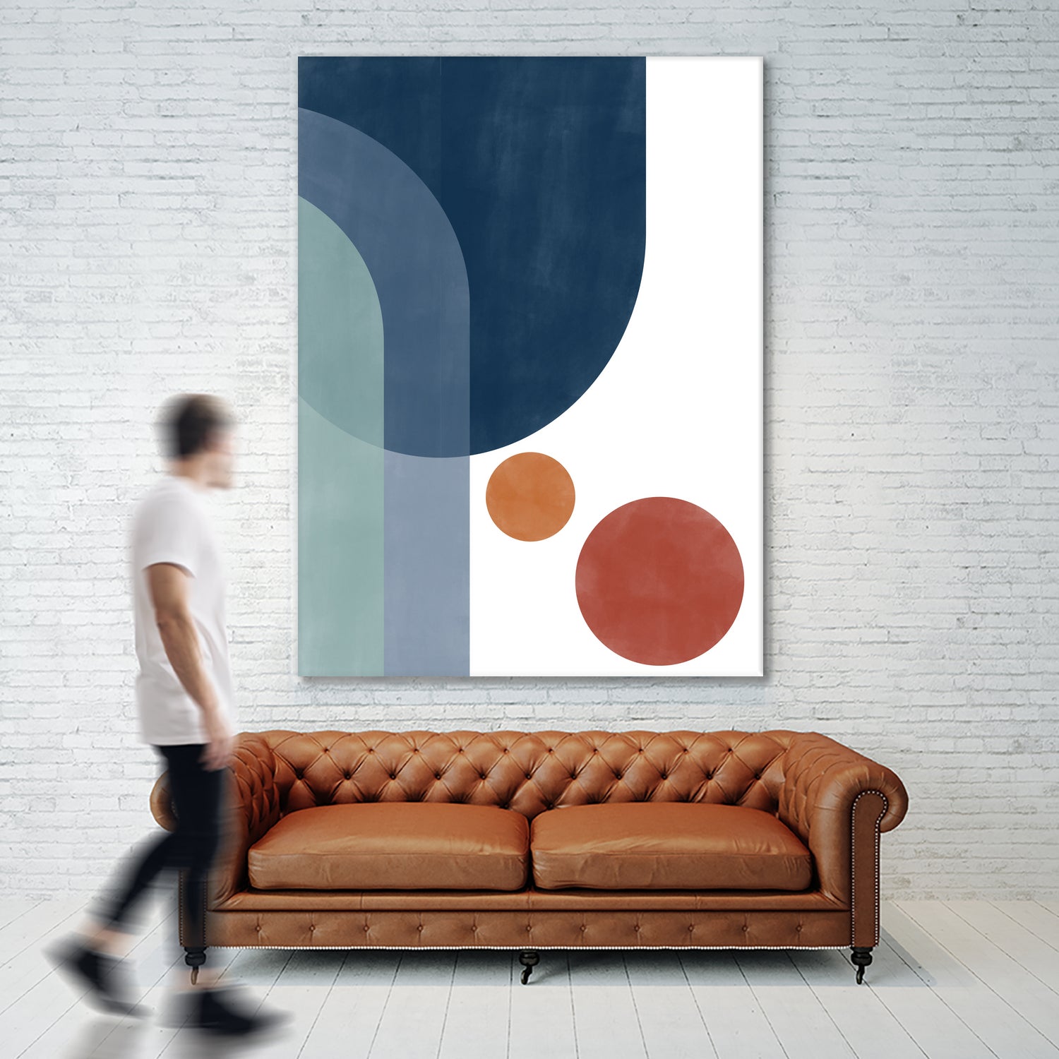 Overlapping Circles And Arches by Elena Ristova on GIANT ART - abstract abstract