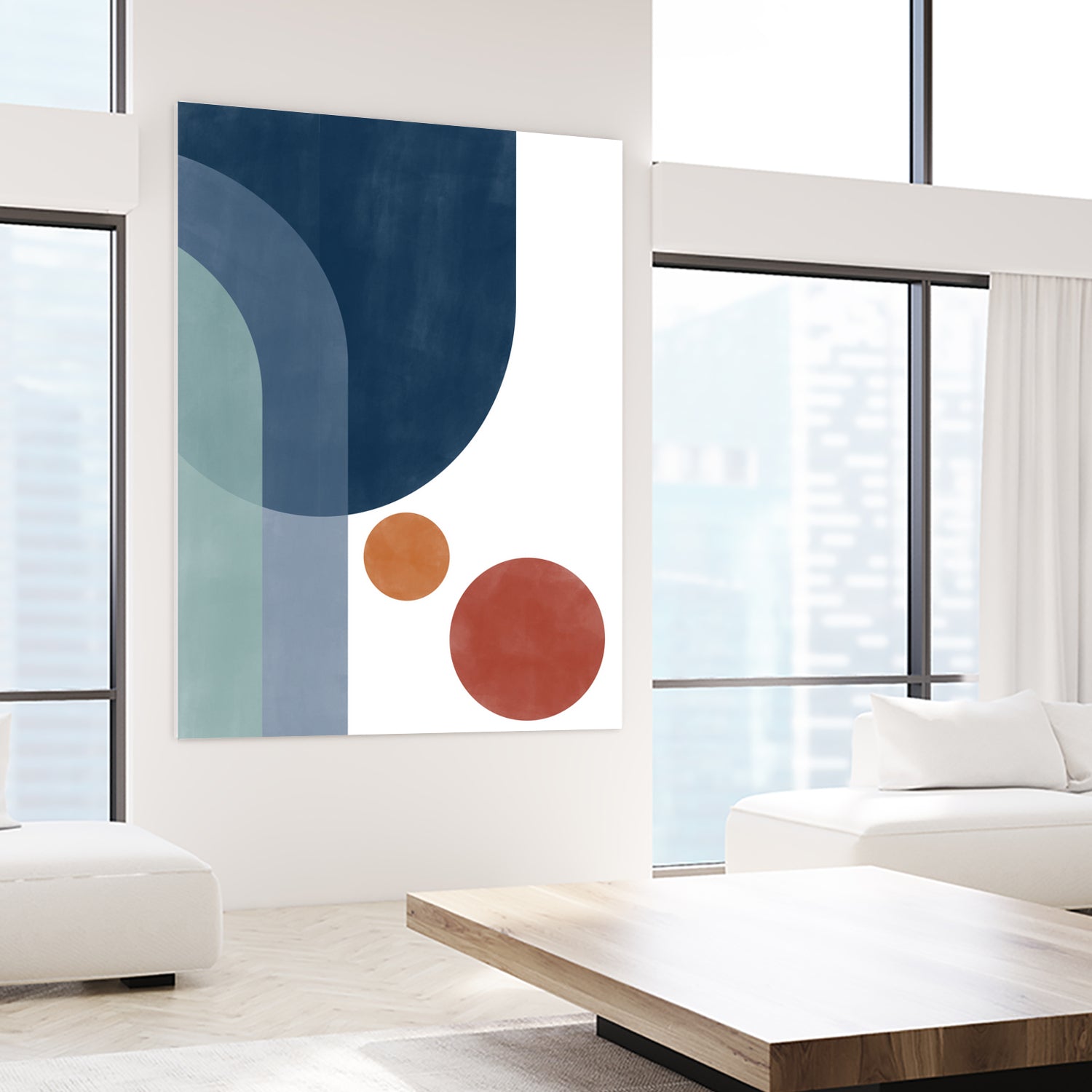 Overlapping Circles And Arches by Elena Ristova on GIANT ART - abstract abstract