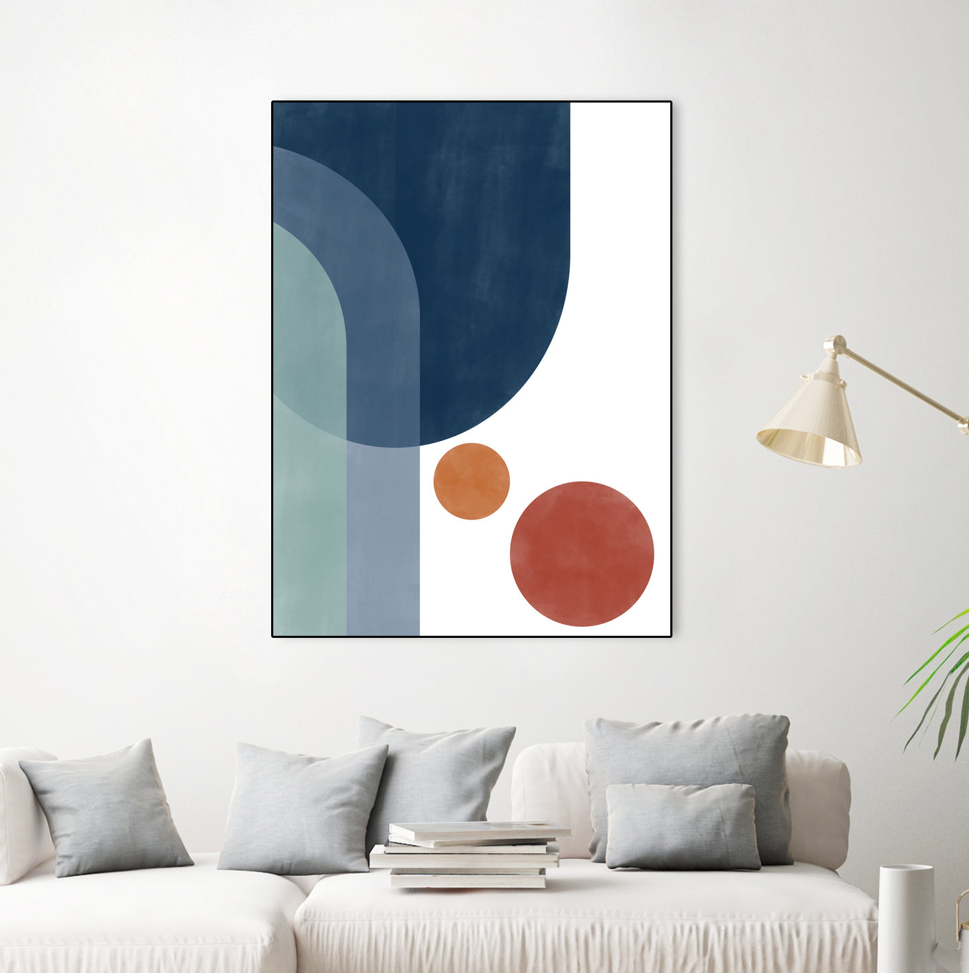 Overlapping Circles And Arches by Elena Ristova on GIANT ART - abstract abstract