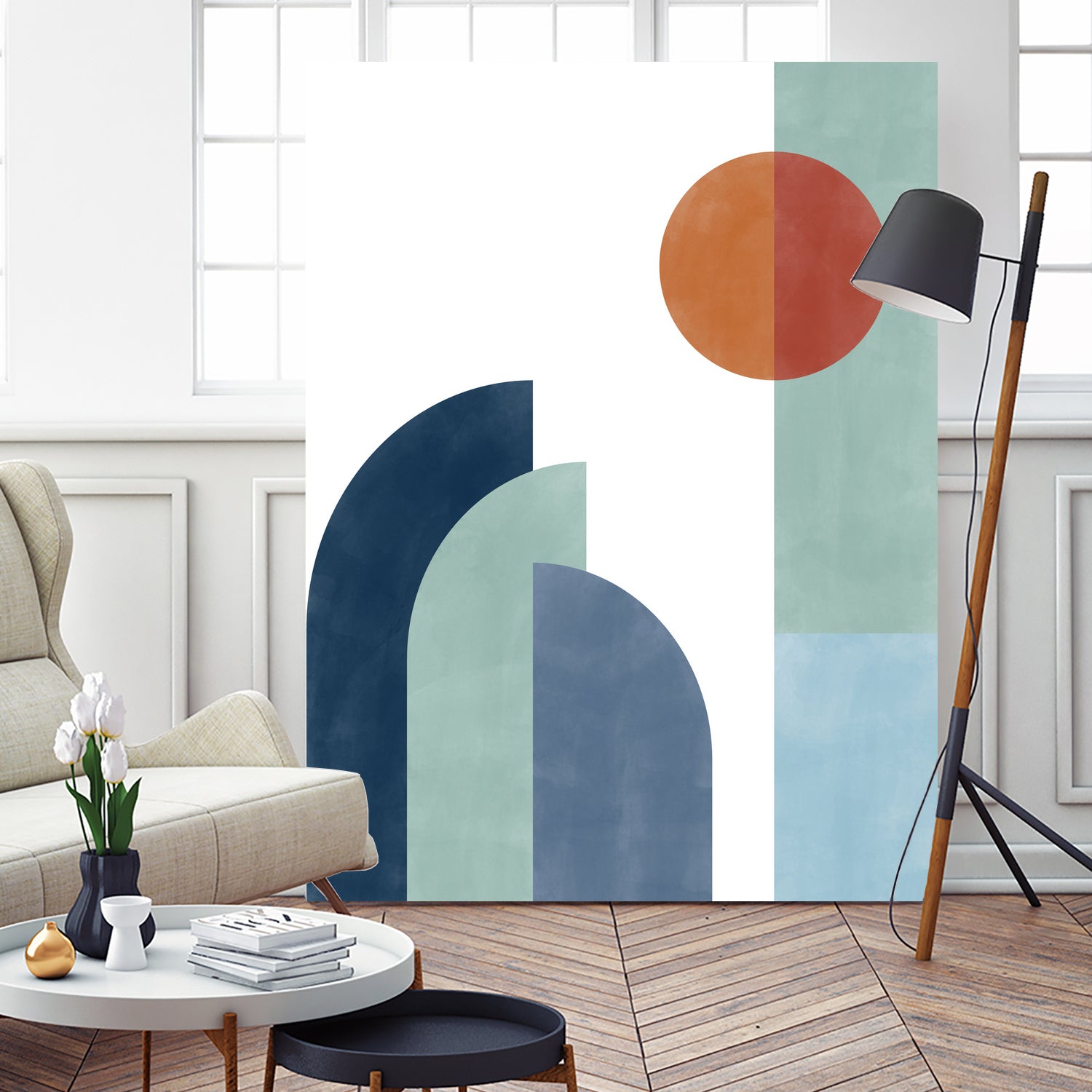 Geometric Shapes With A Minimalist Design by Elena Ristova on GIANT ART - abstract abstract
