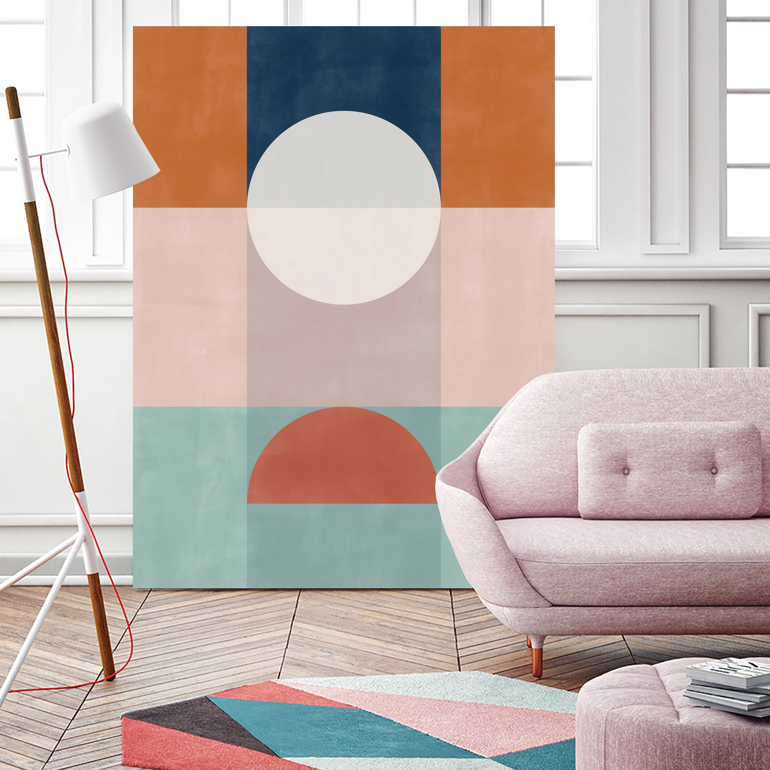 Abstract Geometric Artwork With Earthy Tones by Elena Ristova on GIANT ART - abstract abstract