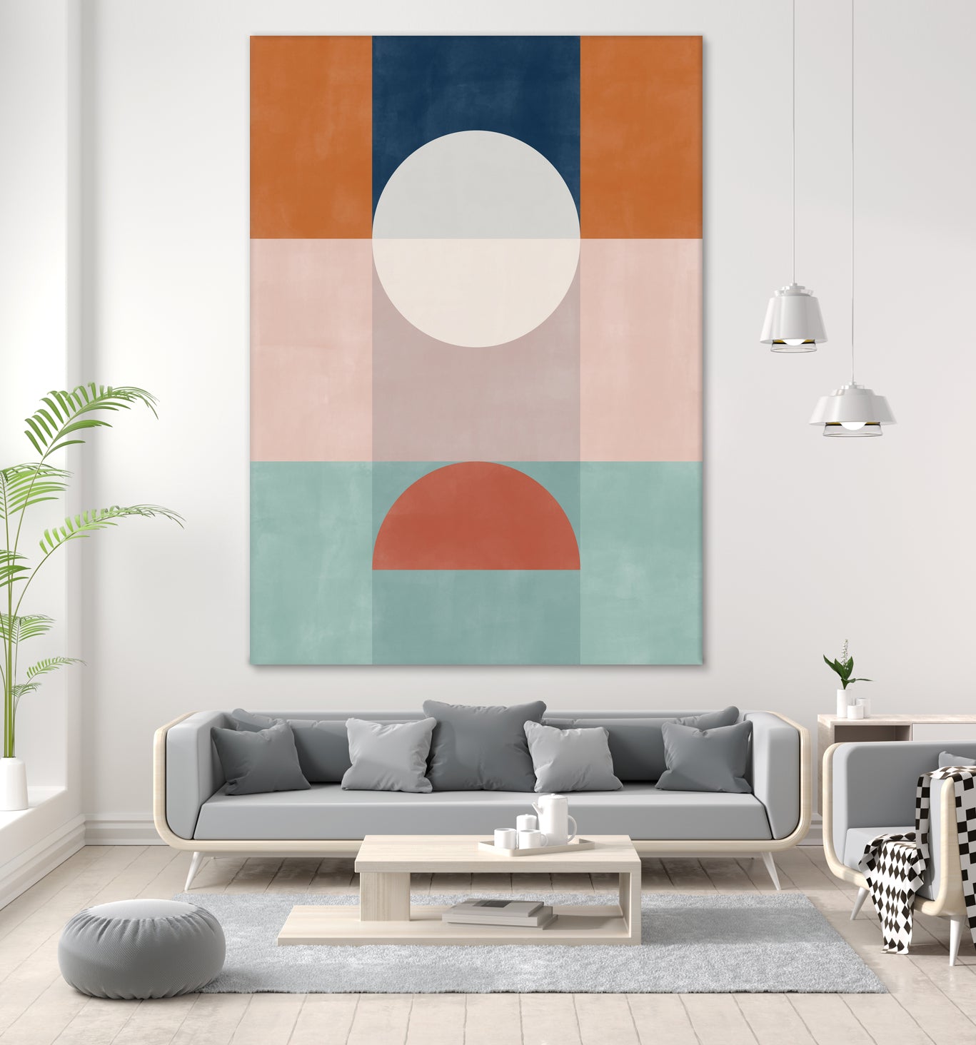 Abstract Geometric Artwork With Earthy Tones by Elena Ristova on GIANT ART - abstract abstract
