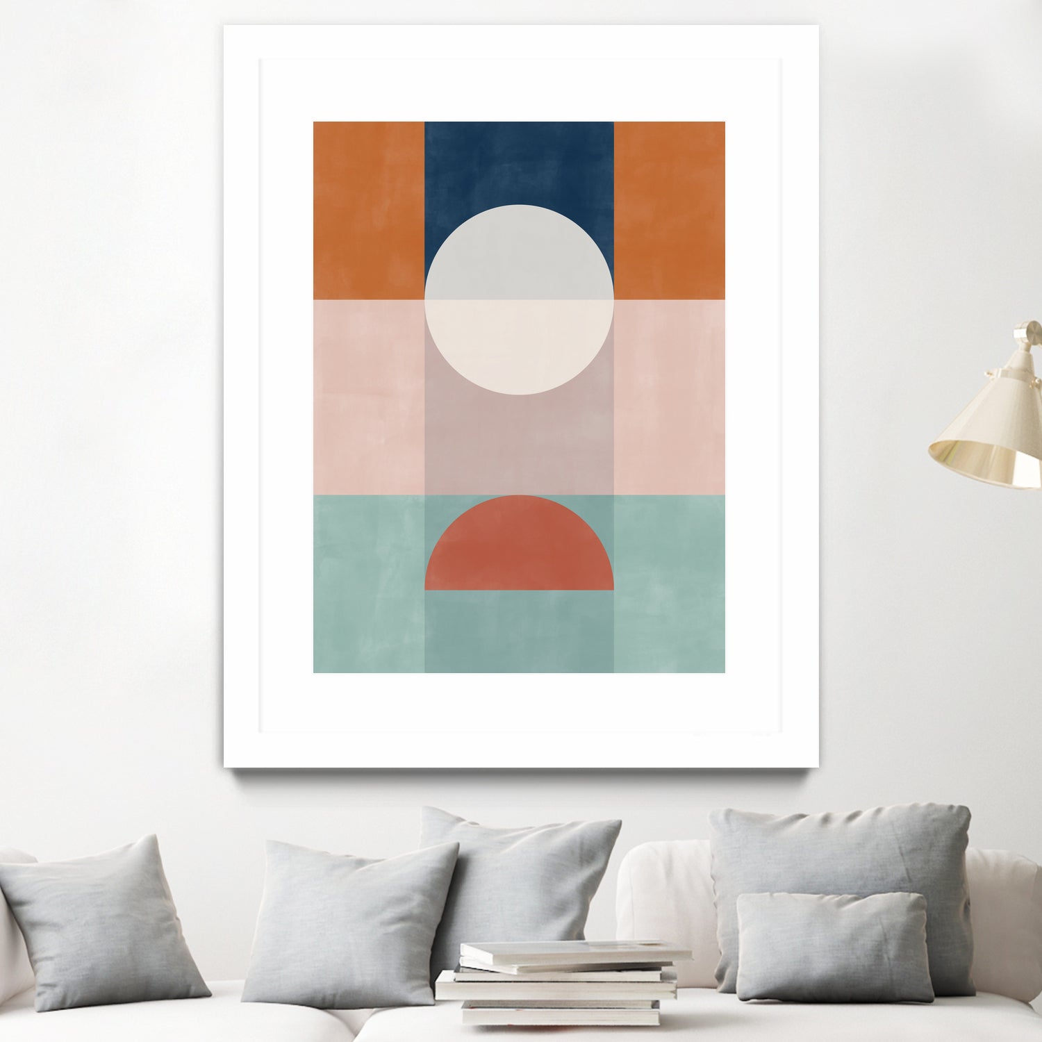 Abstract Geometric Artwork With Earthy Tones by Elena Ristova on GIANT ART - abstract abstract