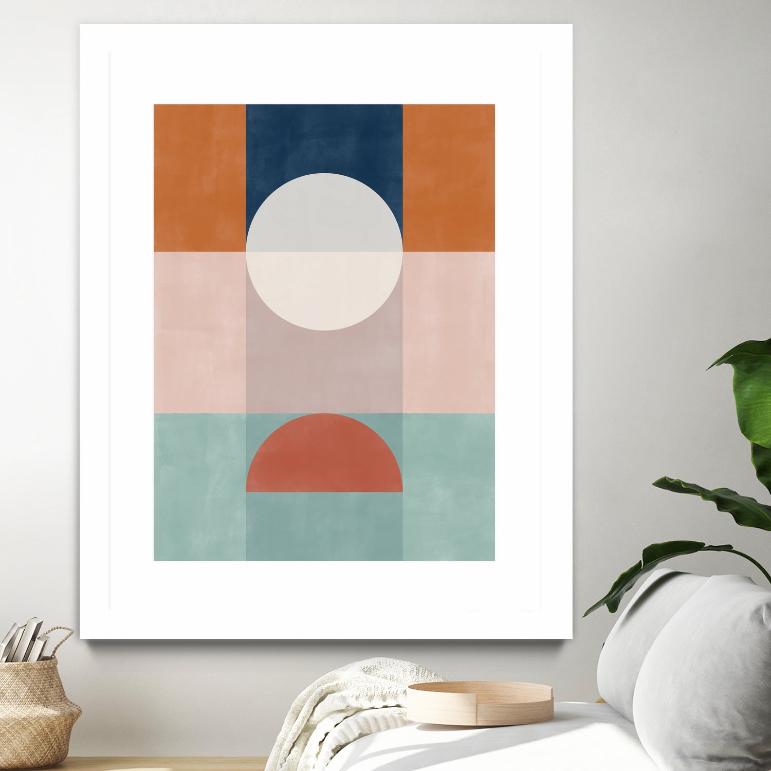 Abstract Geometric Artwork With Earthy Tones by Elena Ristova on GIANT ART - abstract abstract