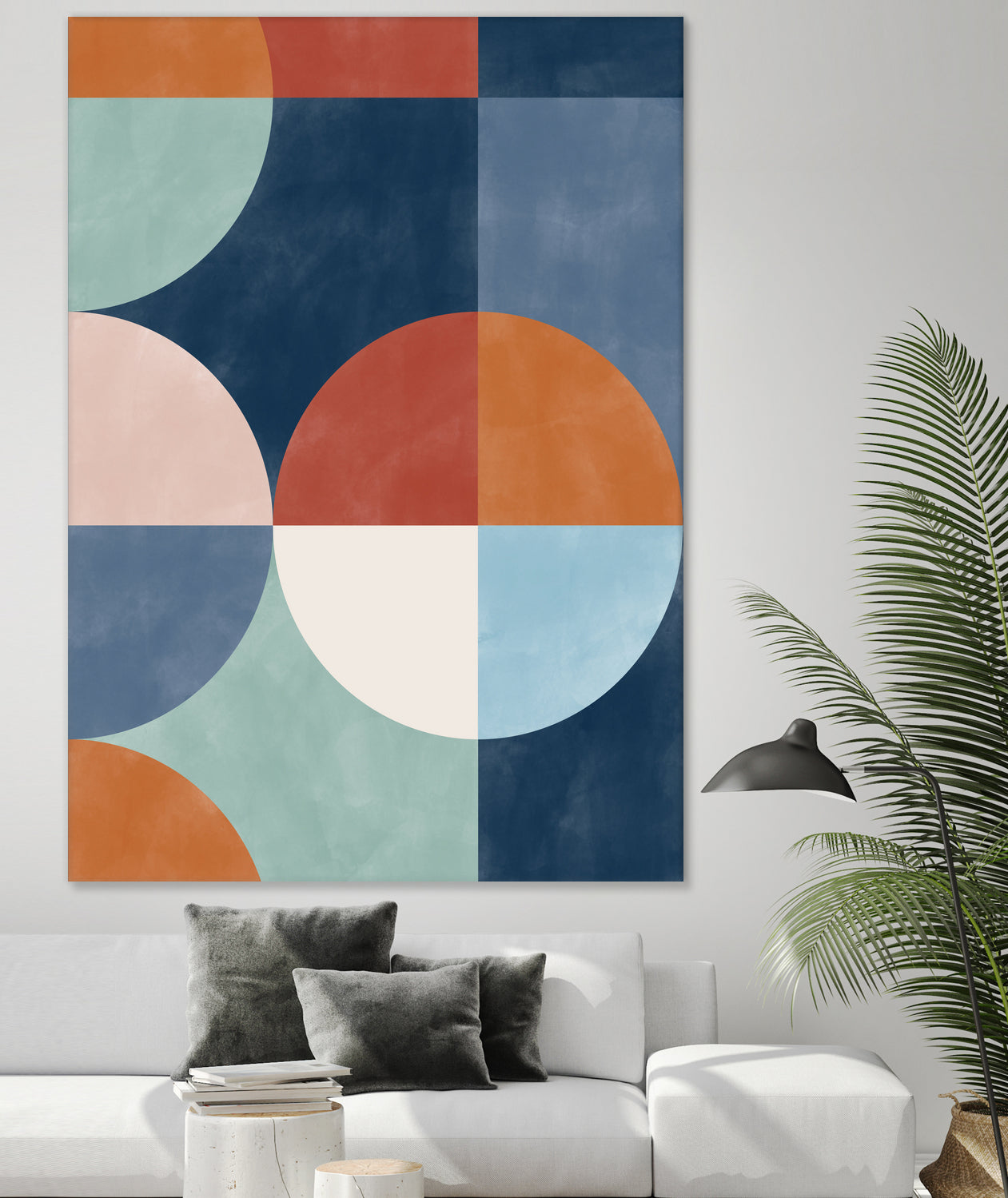 Geometric Shapes With Bold Circles by Elena Ristova on GIANT ART - abstract abstract
