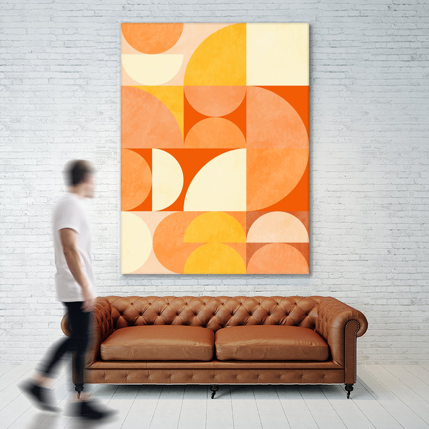 Spring Mid Rhapsody Orange 3 by Ana Rut Bre on GIANT ART - abstract abstract
