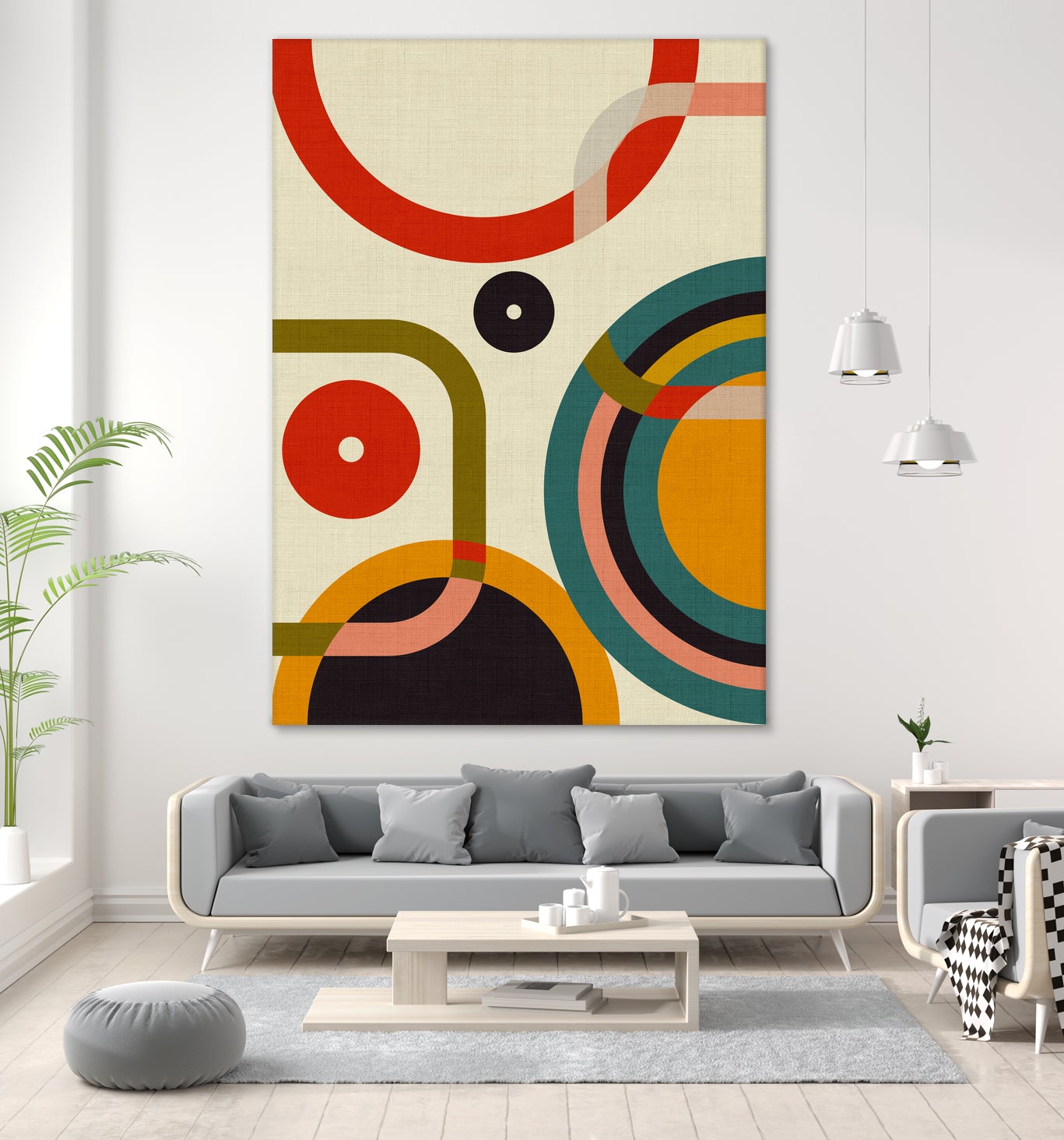 Mid Century Cirque by Ana Rut Bre on GIANT ART - abstract abstract