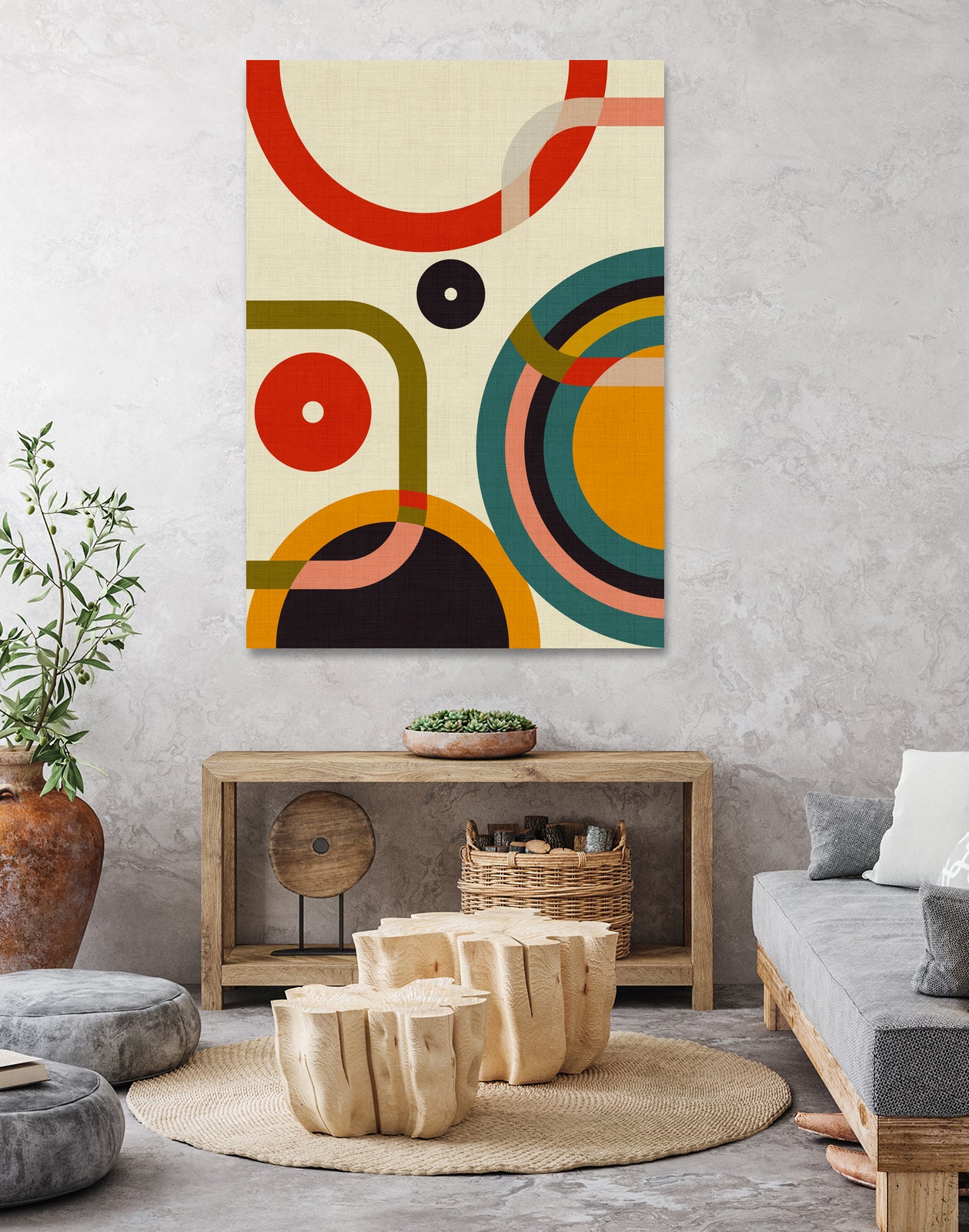 Mid Century Cirque by Ana Rut Bre on GIANT ART - abstract abstract