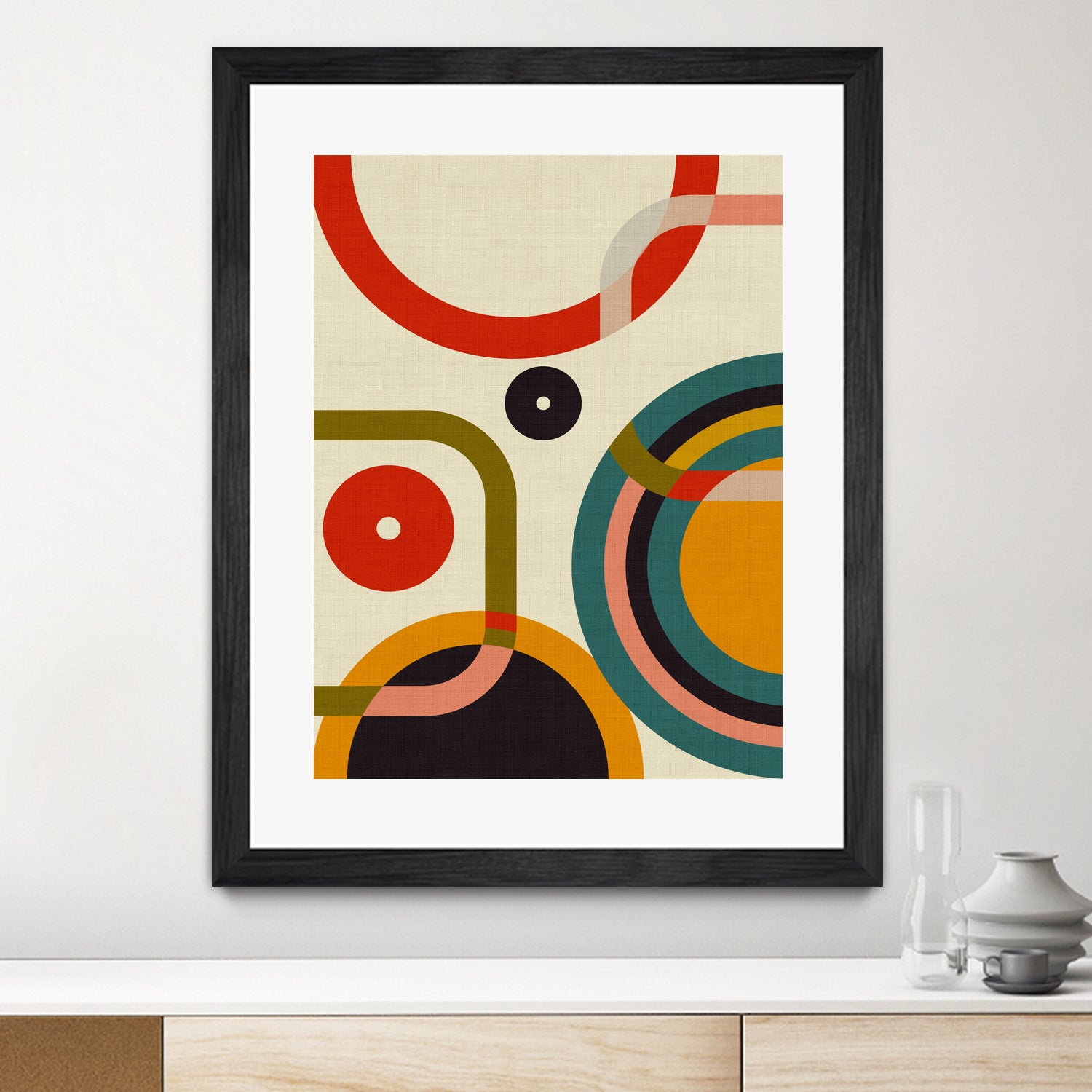 Mid Century Cirque by Ana Rut Bre on GIANT ART - abstract abstract