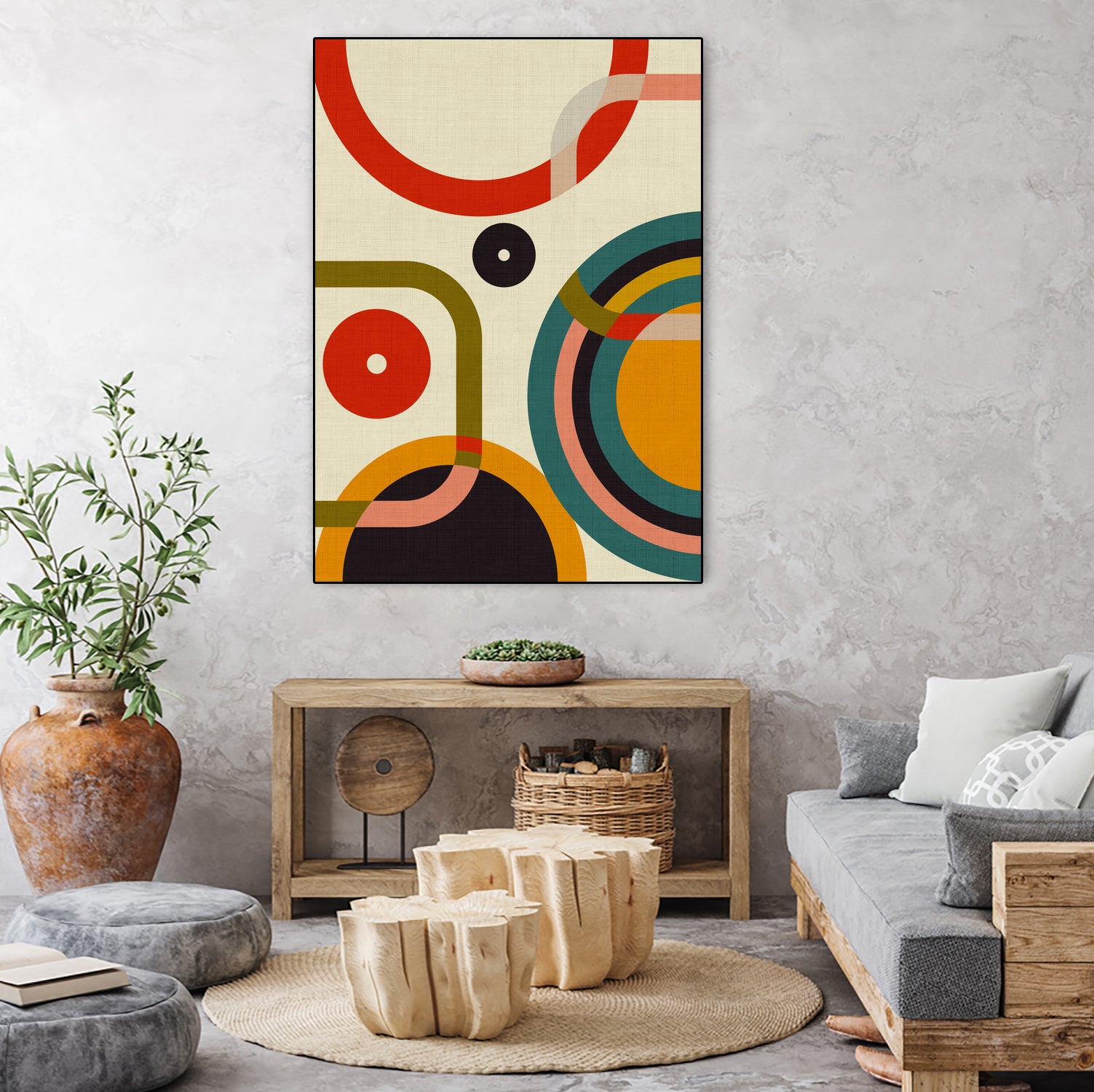Mid Century Cirque by Ana Rut Bre on GIANT ART - abstract abstract