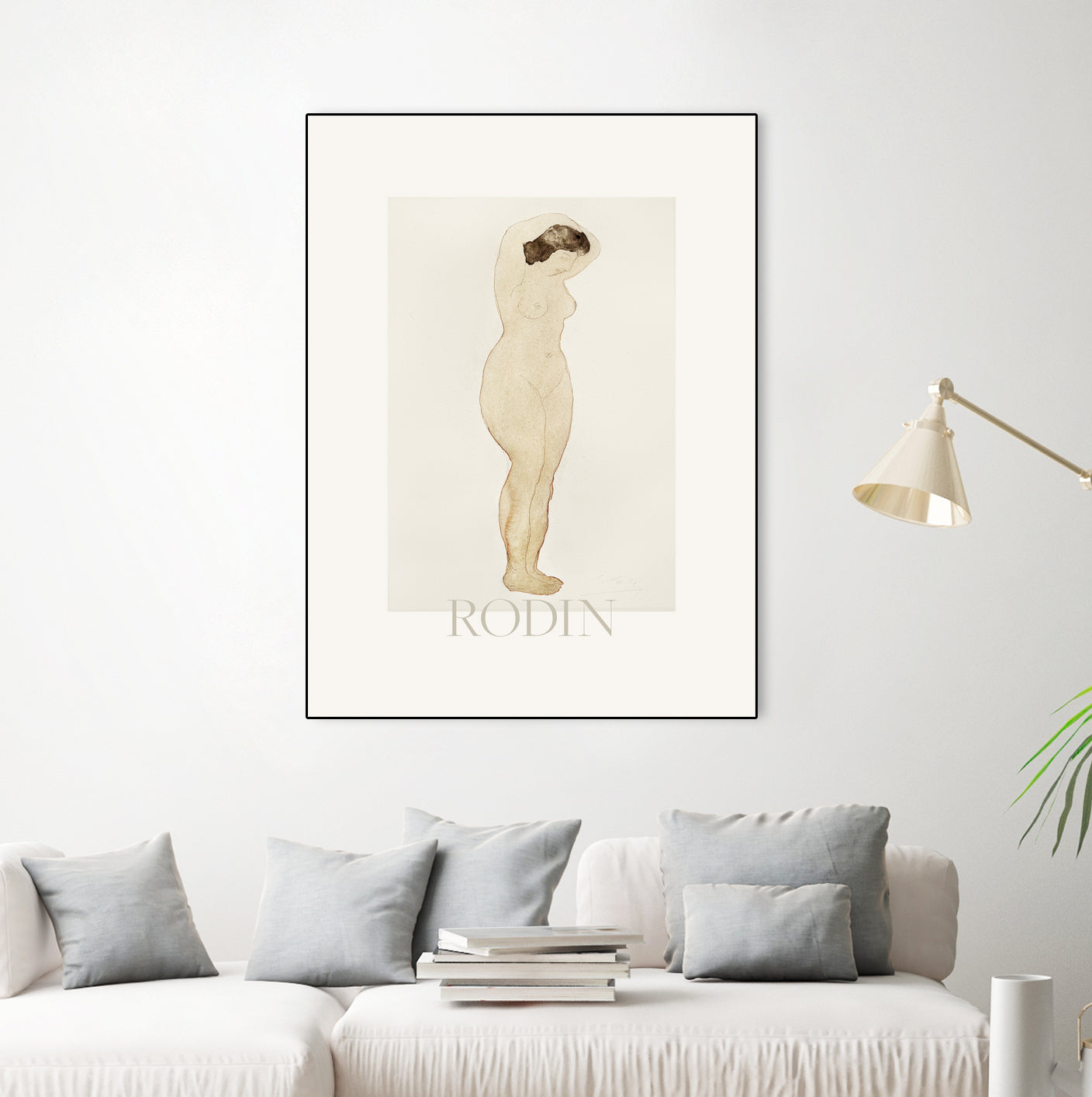 Nude by Standing With Hands On Head Auguste on GIANT ART - rodin auguste rodin rodin