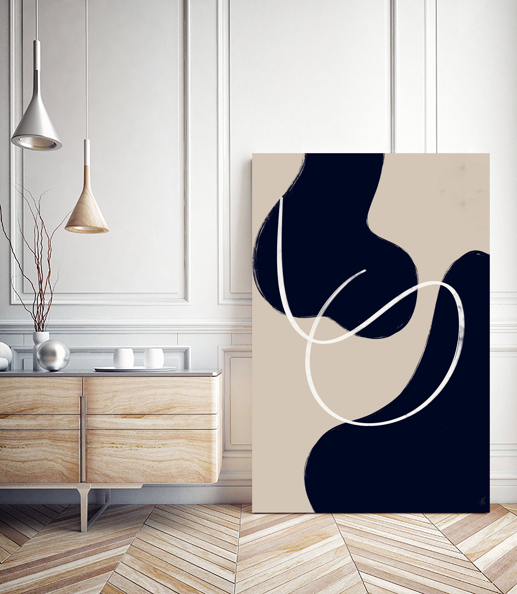 Scandi Abstract 3 by Anne-Marie on GIANT ART - abstract lines