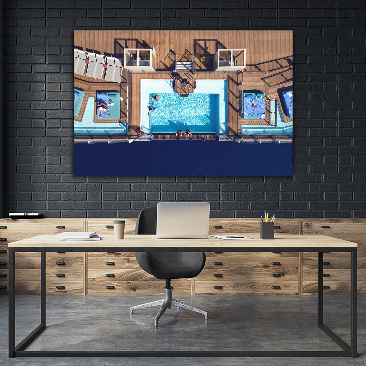 Photosession in the pool by Yevhen on GIANT ART - photography aerial