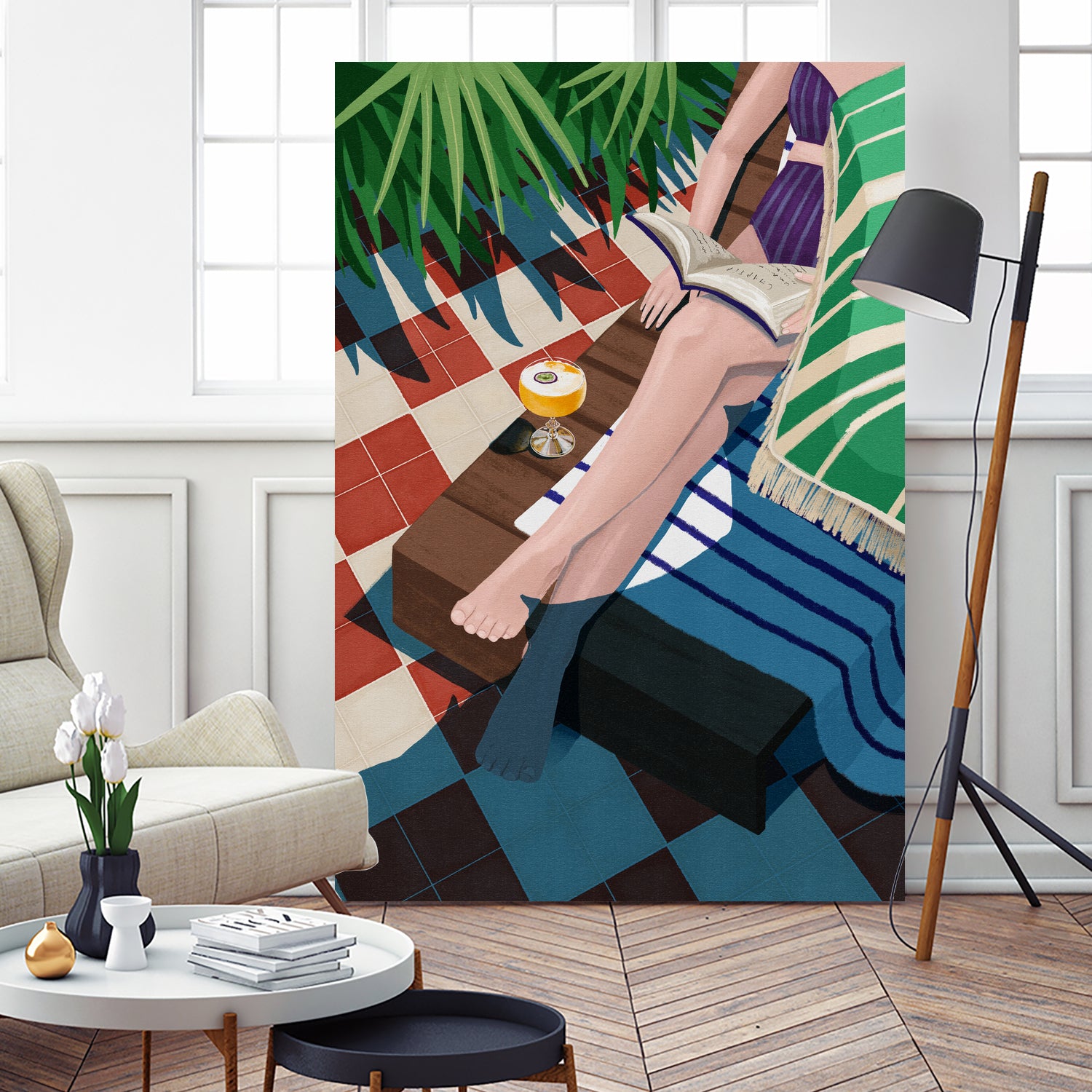 Just one more chapter by Goed on GIANT ART - illustration sunchair