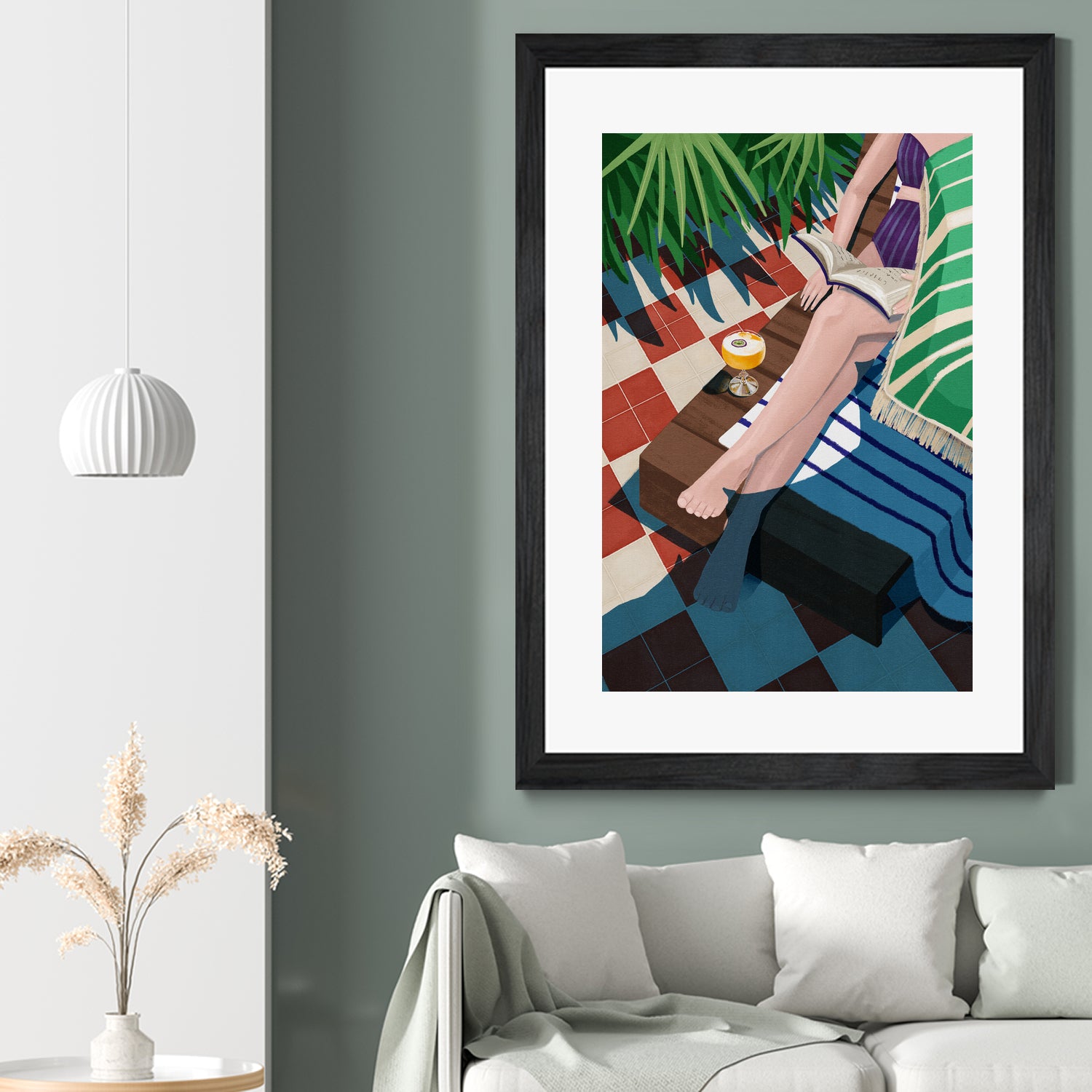 Just one more chapter by Goed on GIANT ART - illustration sunchair