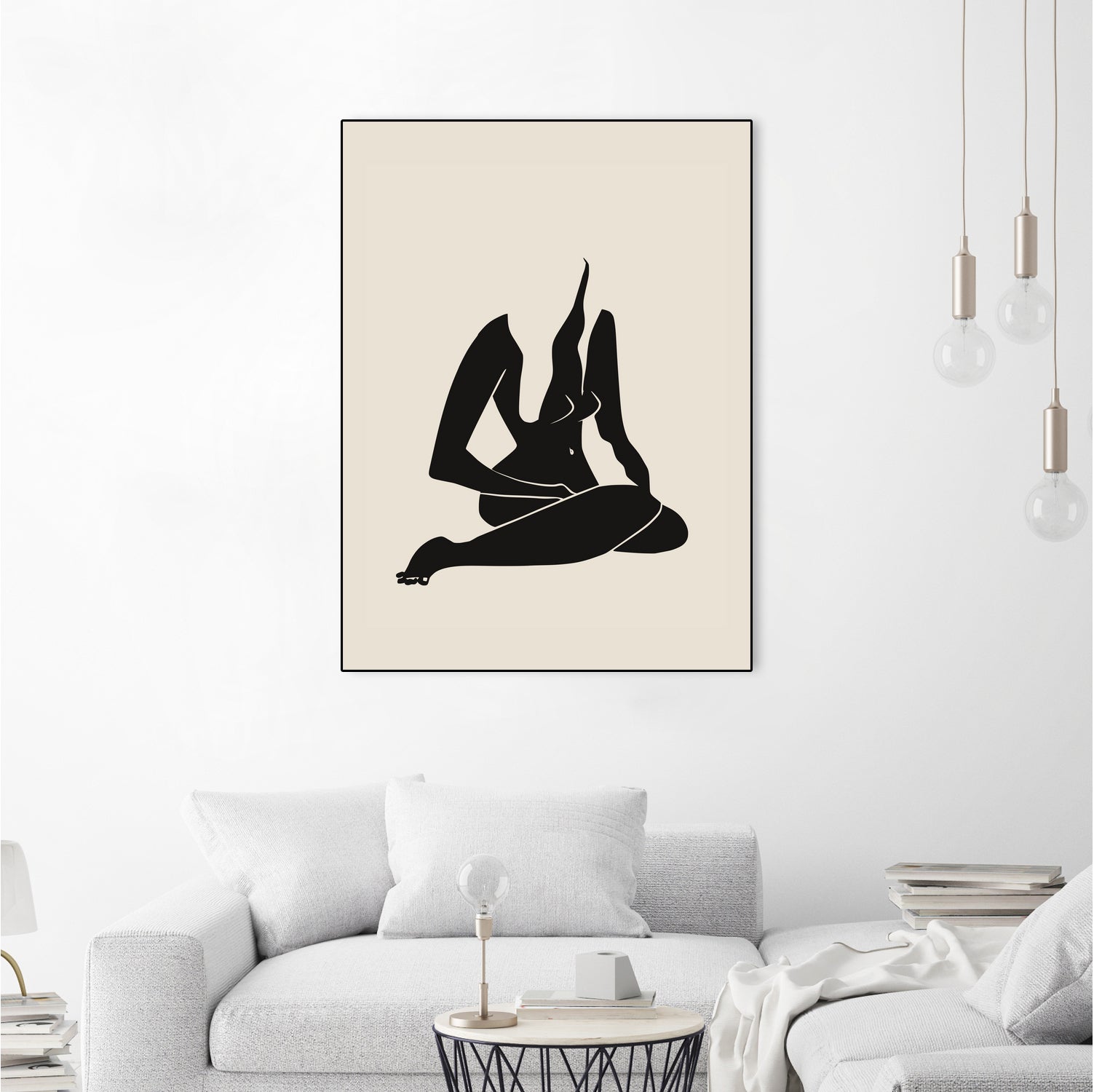 Long Hair Nude In Black by Little Dean on GIANT ART - 7200 illustration