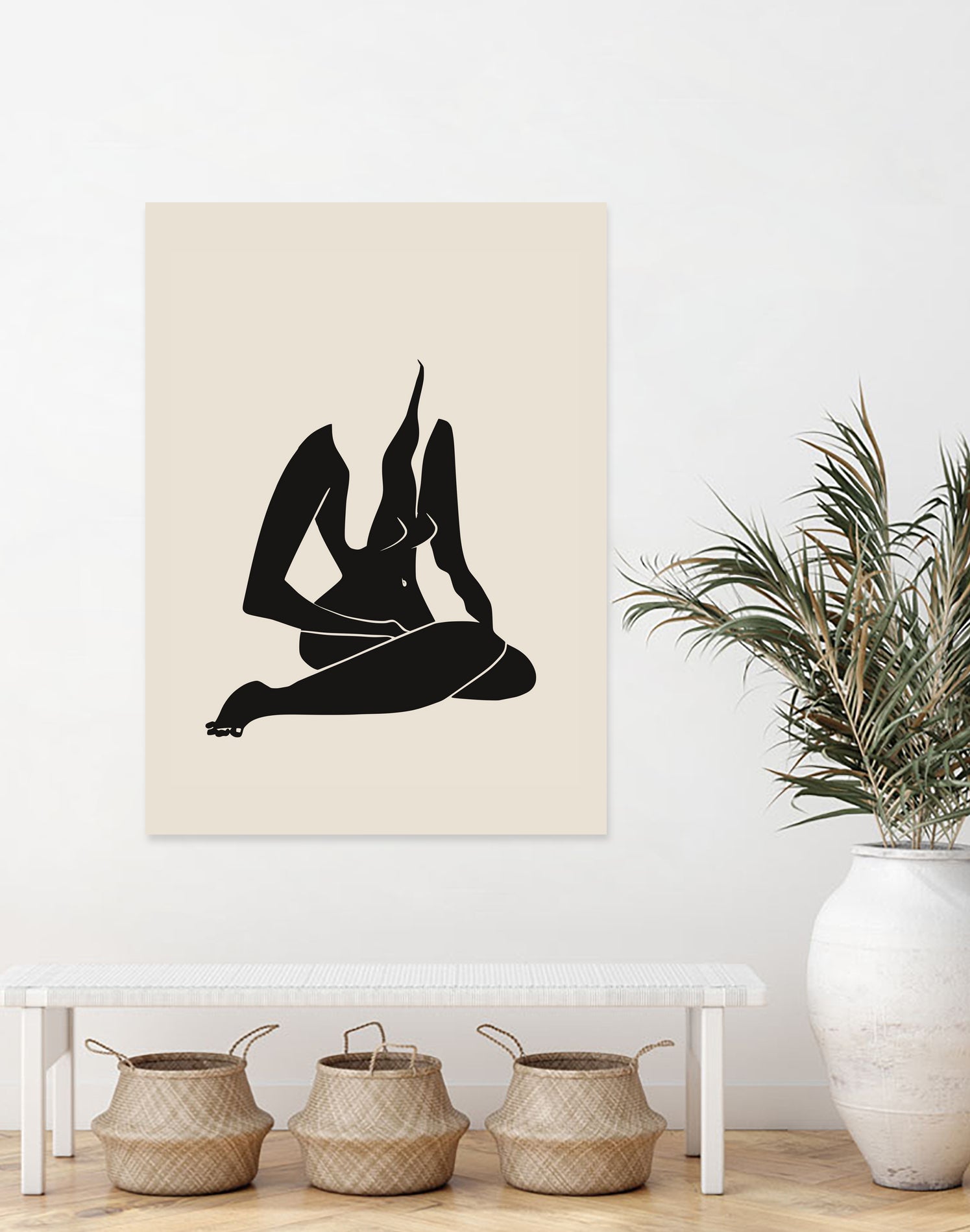 Long Hair Nude In Black by Little Dean on GIANT ART - 7200 illustration