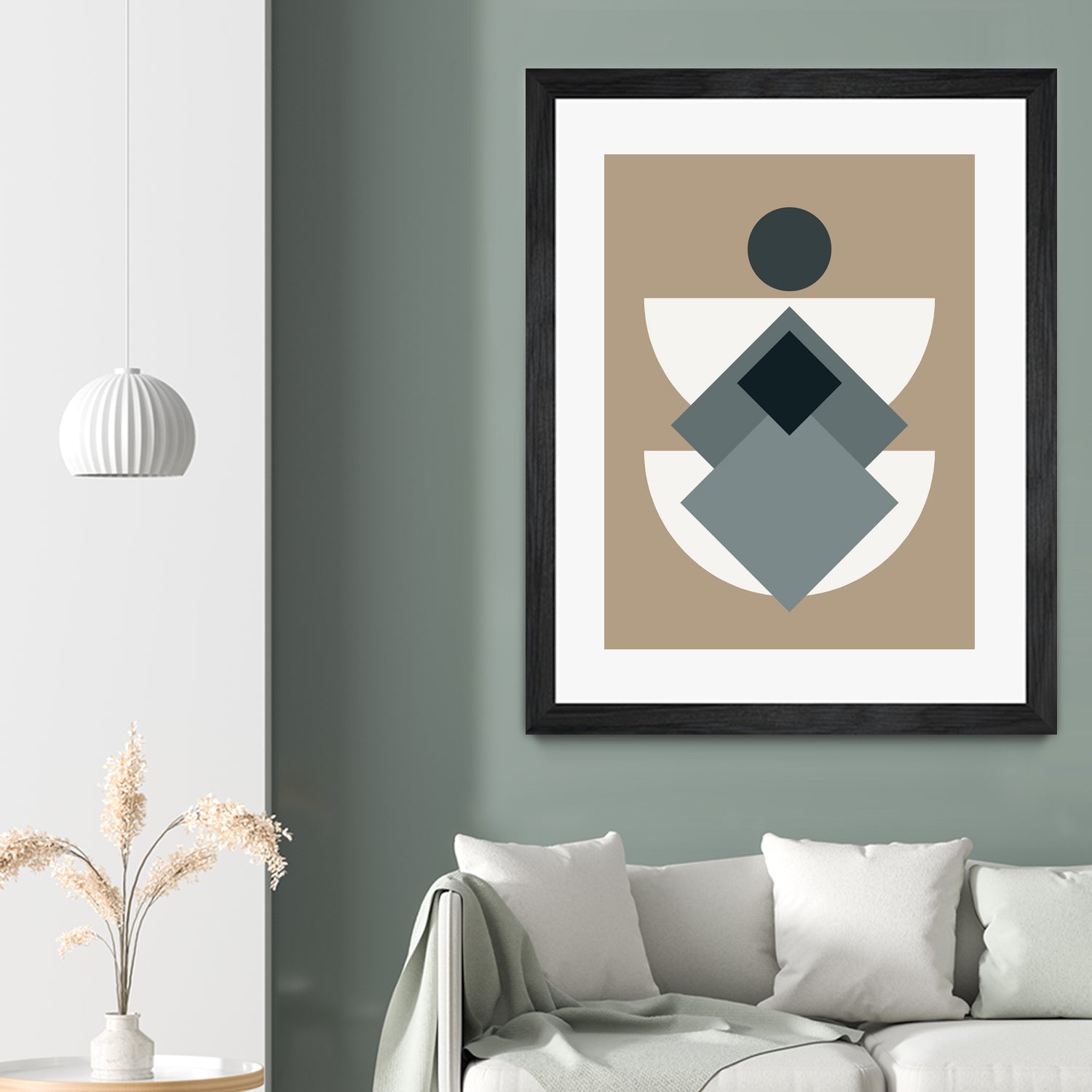 Mid Century In Greys by Little Dean on GIANT ART - abstract abstract