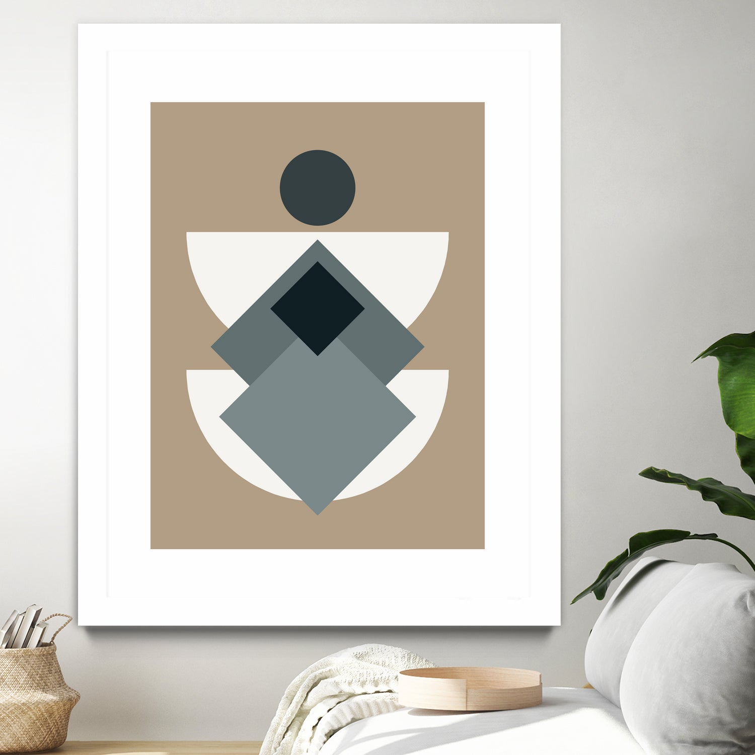 Mid Century In Greys by Little Dean on GIANT ART - abstract abstract