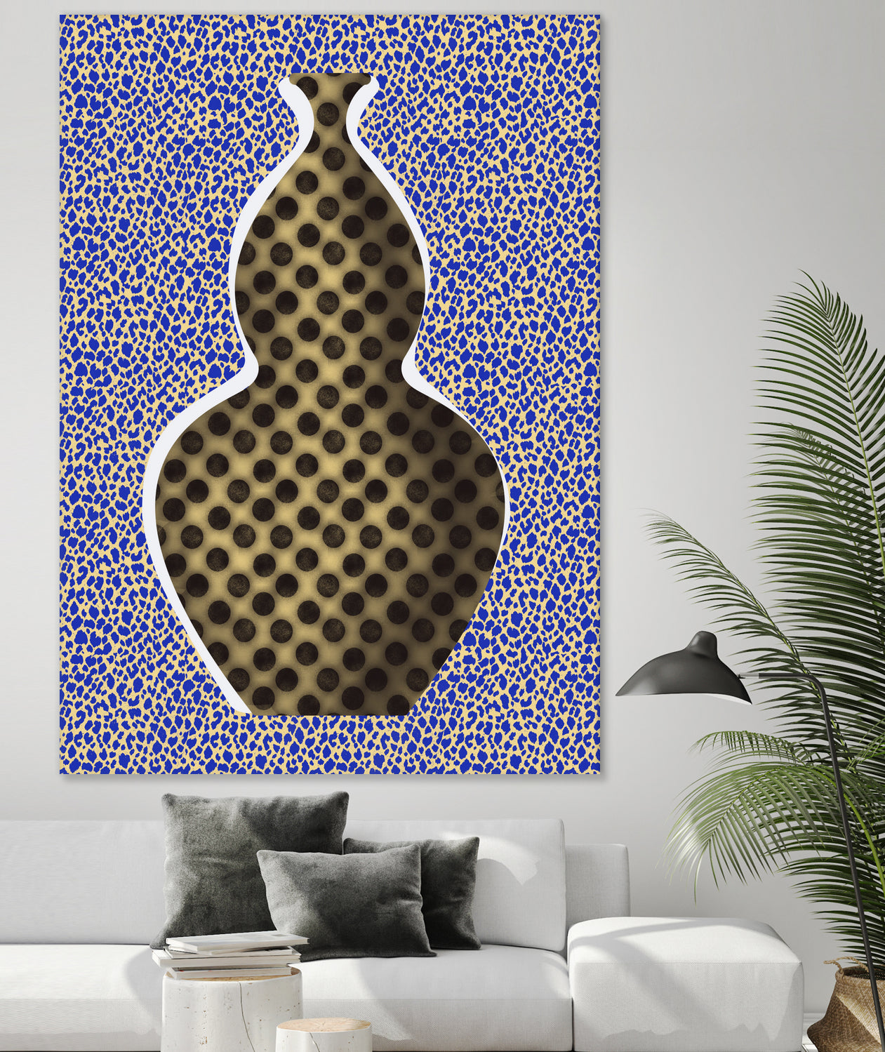 Polka Dot Vase by Little on GIANT ART - illustration vase