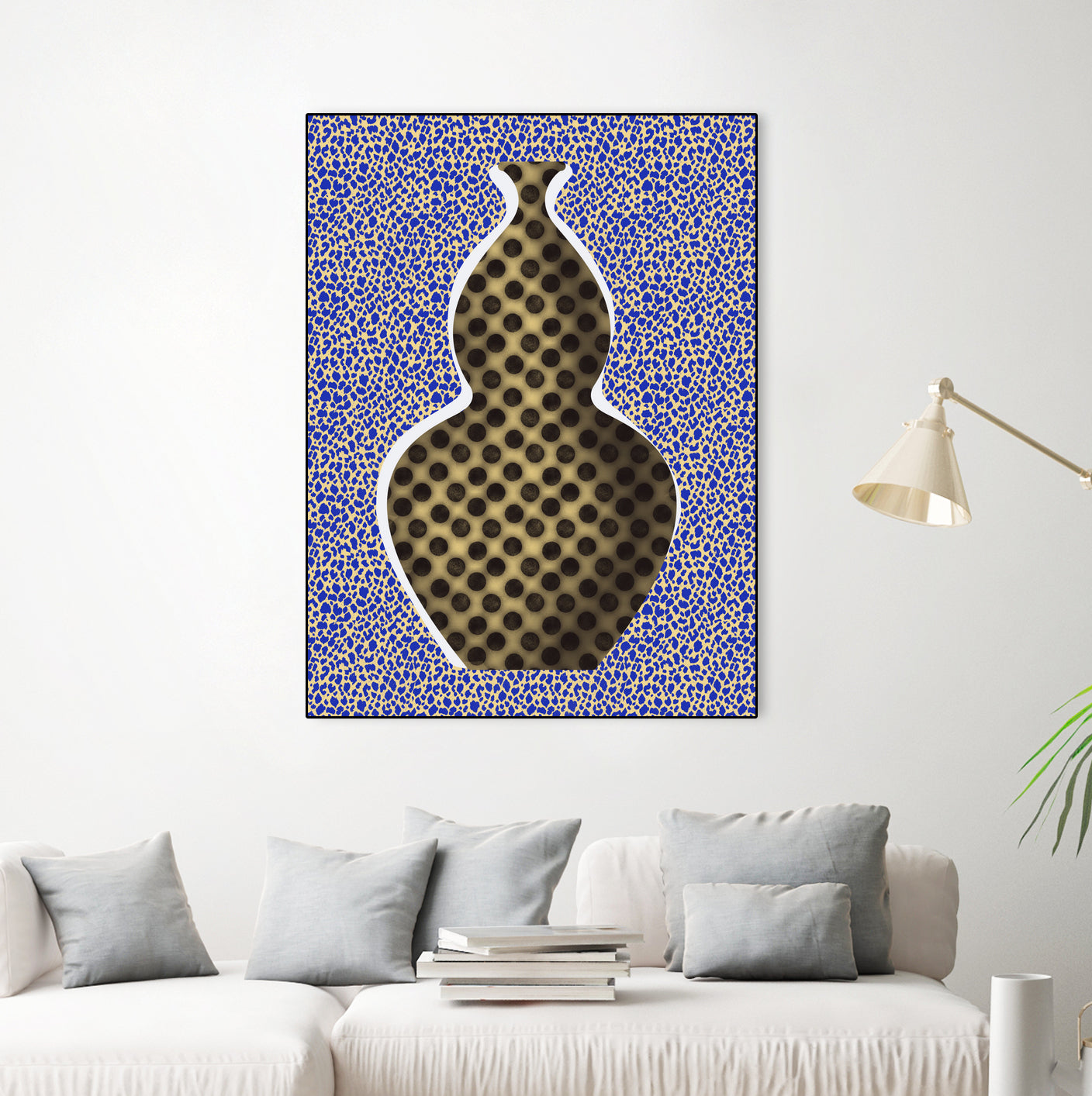 Polka Dot Vase by Little on GIANT ART - illustration vase