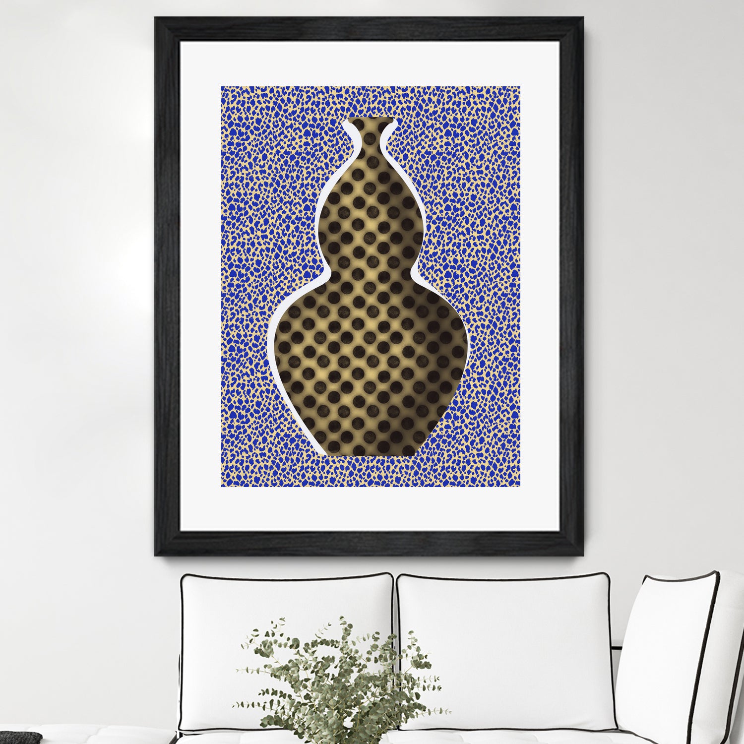 Polka Dot Vase by Little on GIANT ART - illustration vase