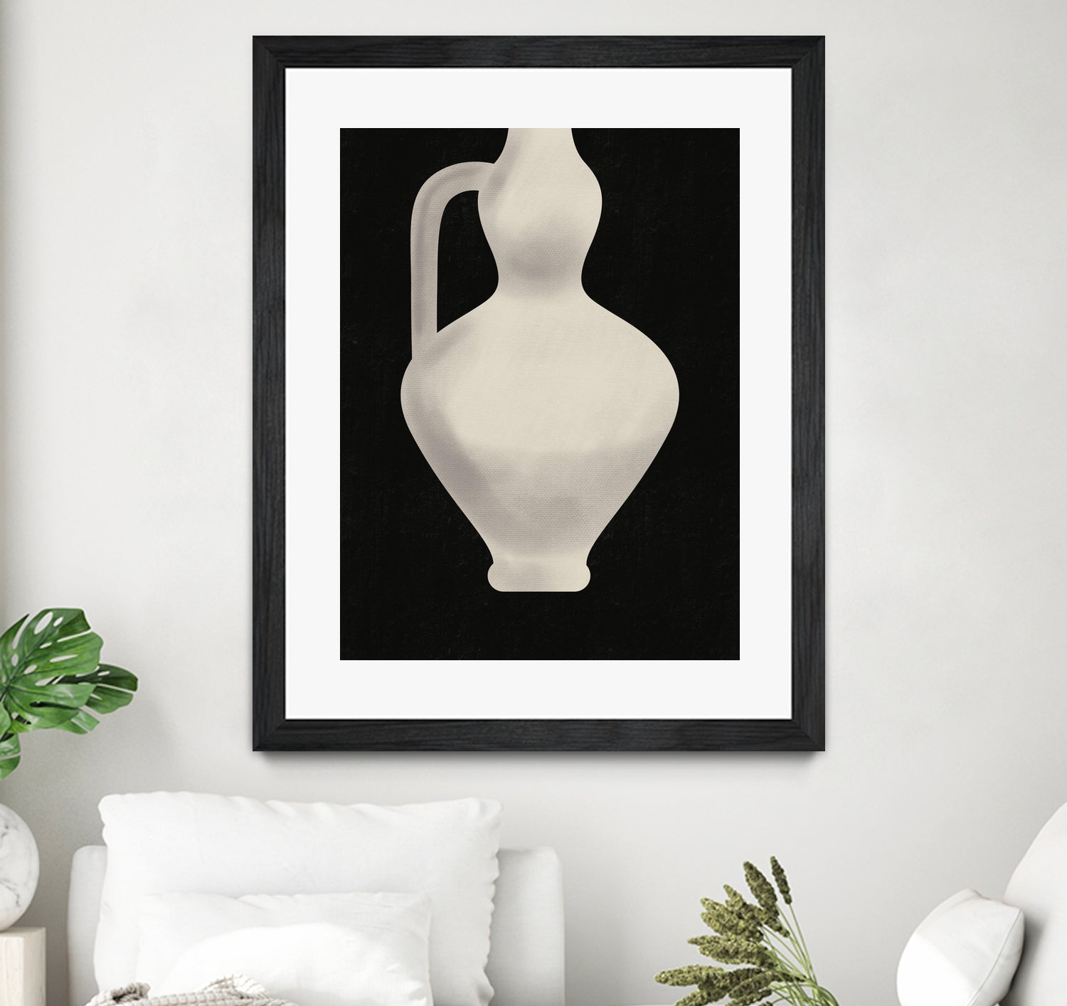 Vintage White Vase by Little on GIANT ART - illustration little dean