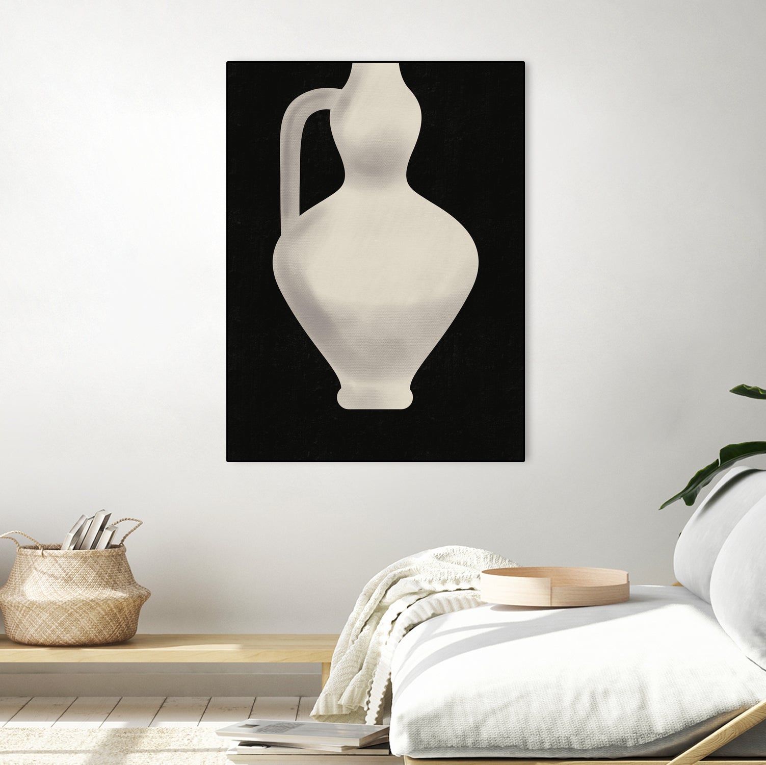 Vintage White Vase by Little on GIANT ART - illustration little dean